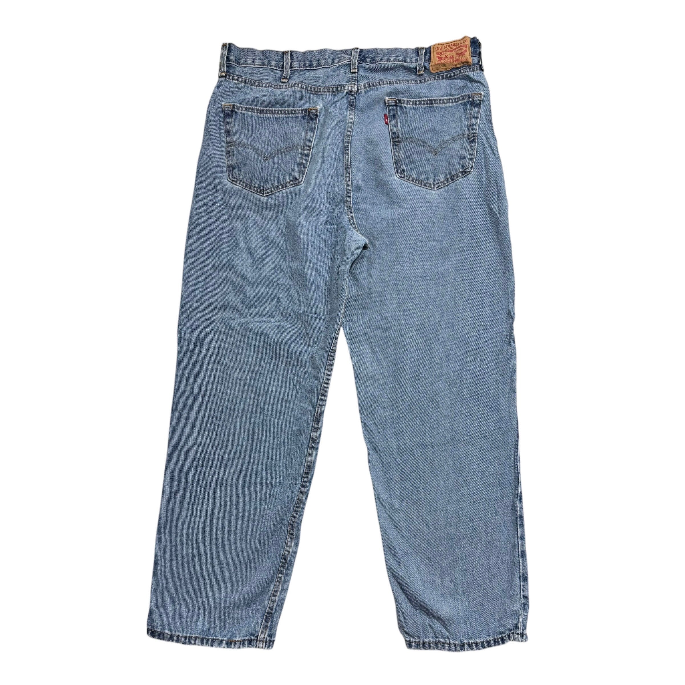 Levis 550 Jeans W38 L30 Mens Light Blue Baggy Relaxed Straight Fit Denim (E)