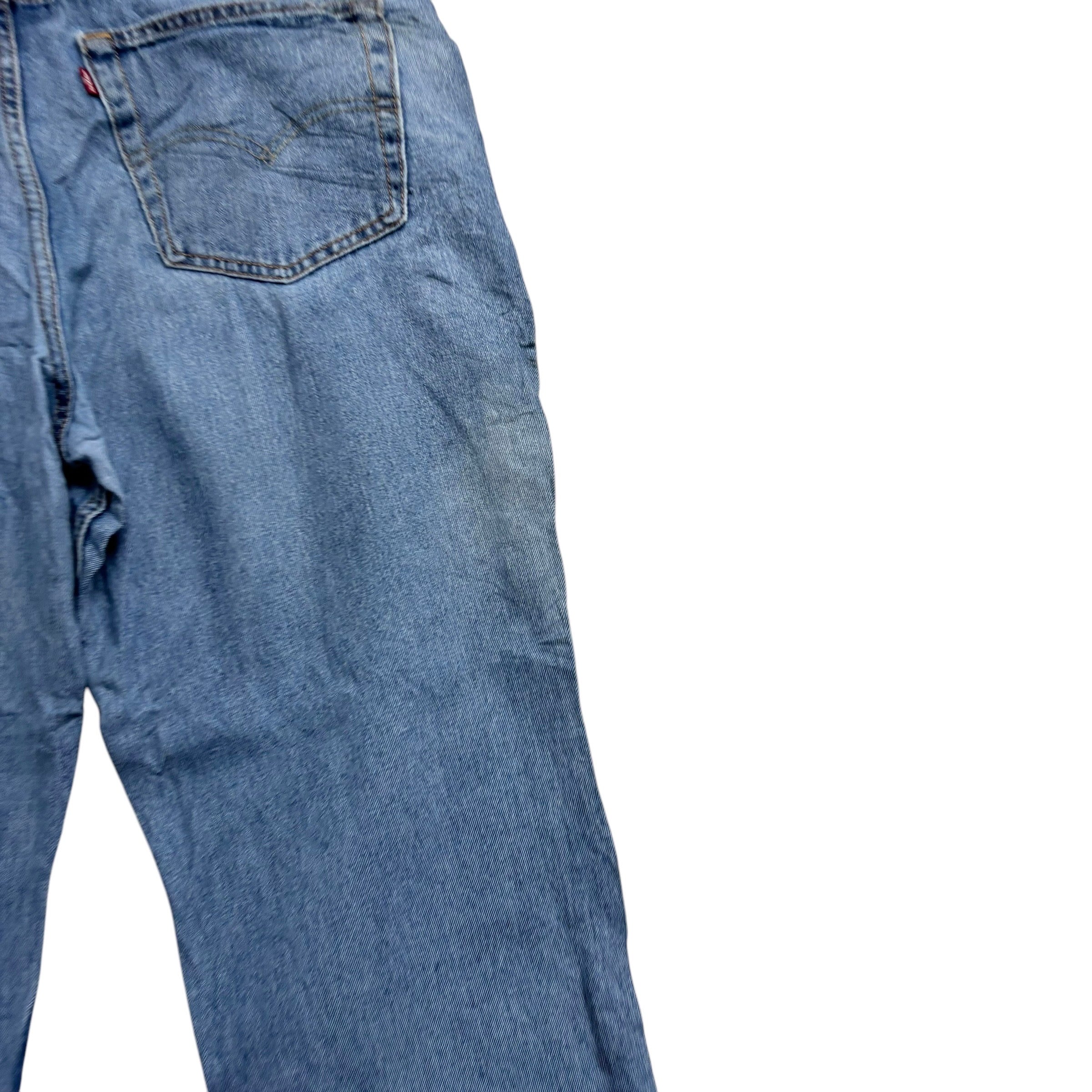 Levis 550 Jeans W38 L30 Mens Light Blue Baggy Relaxed Straight Fit Denim