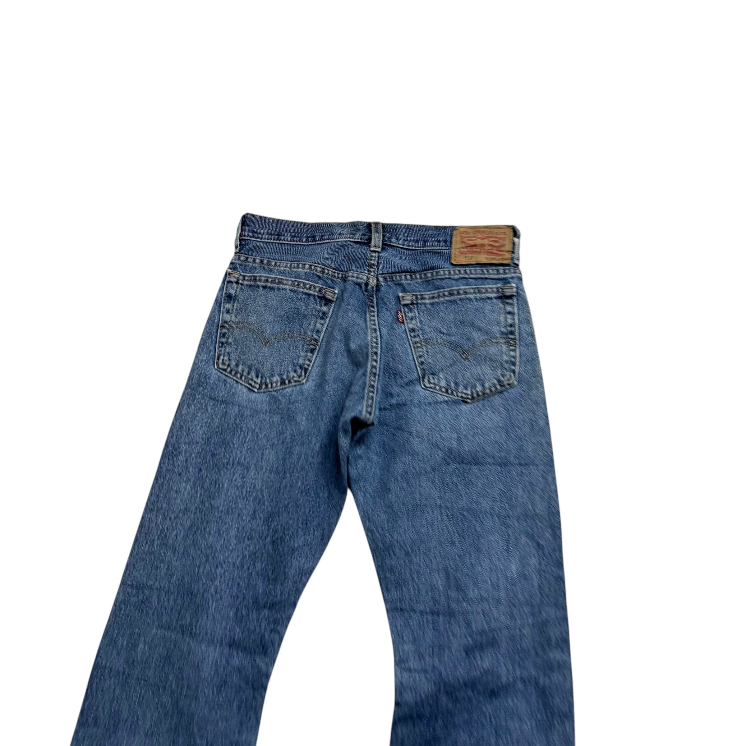 Levis 517 Jeans W29 L32 Mens Mid Blue Regular Bootcut Fit Denim