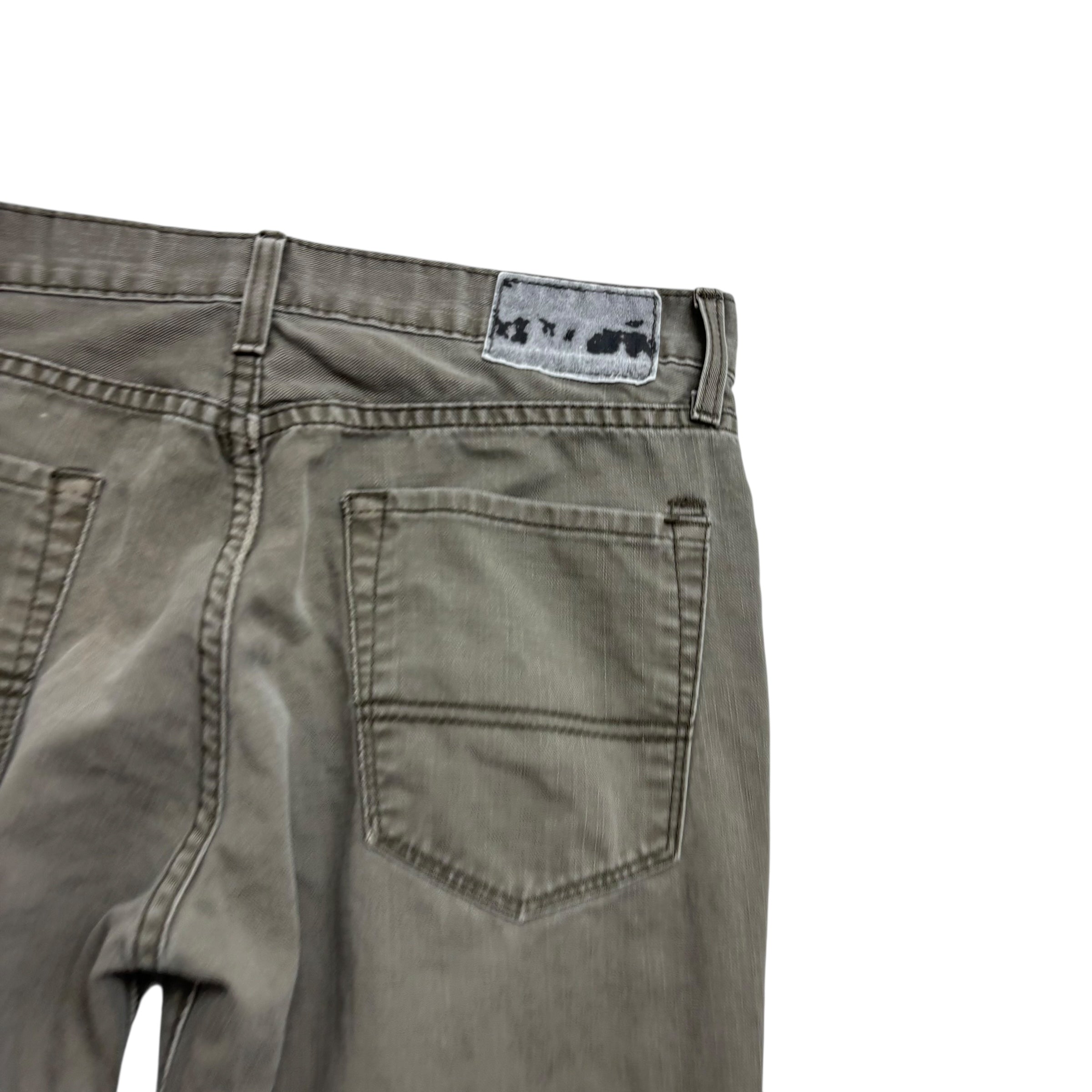 Levis Denizen Jeans W32 L32 Mens Green Skinny Fit Vintage Denim