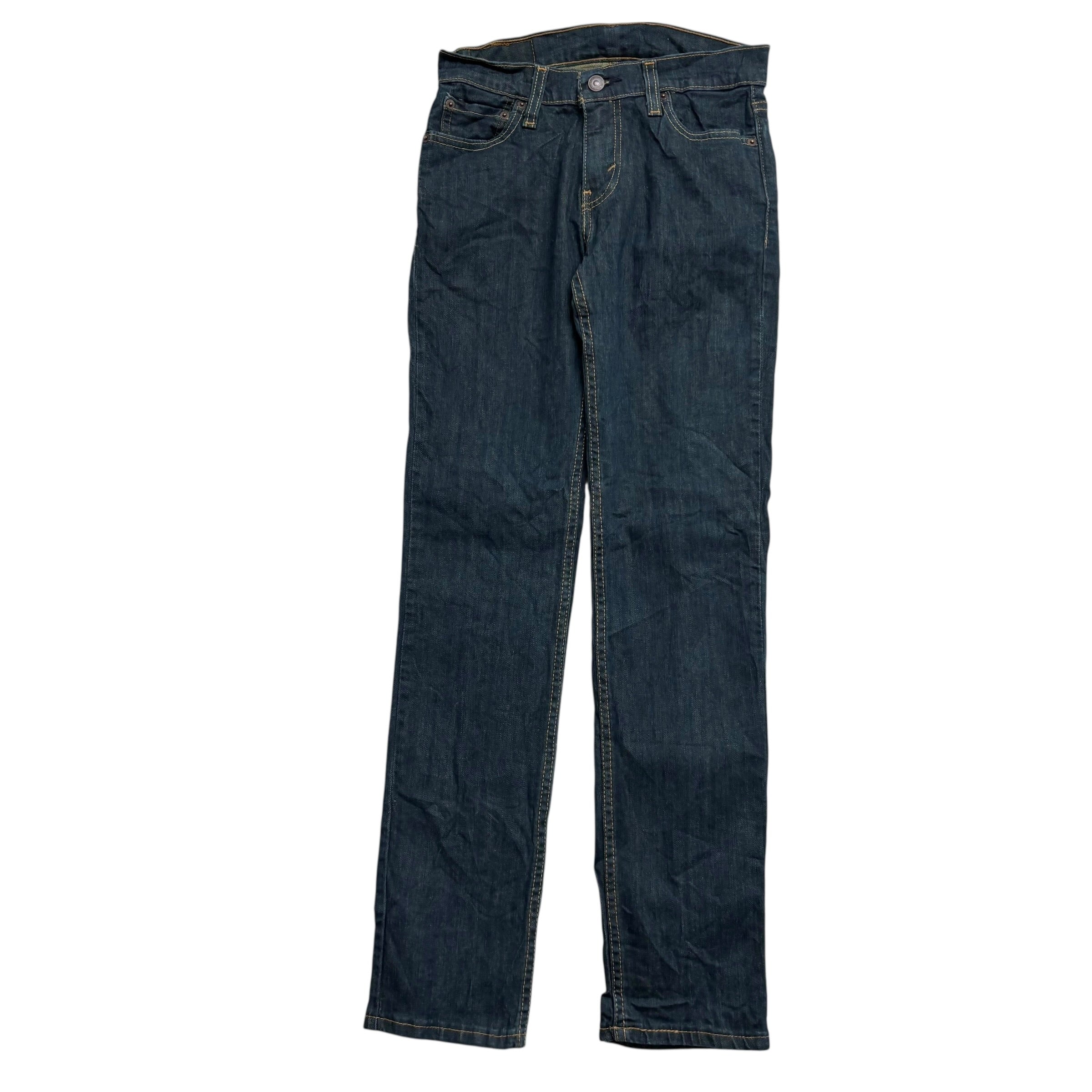 Levis 511 Jeans W26 L30 Mens Dark Blue Slim Fit Stretch Denim (E)