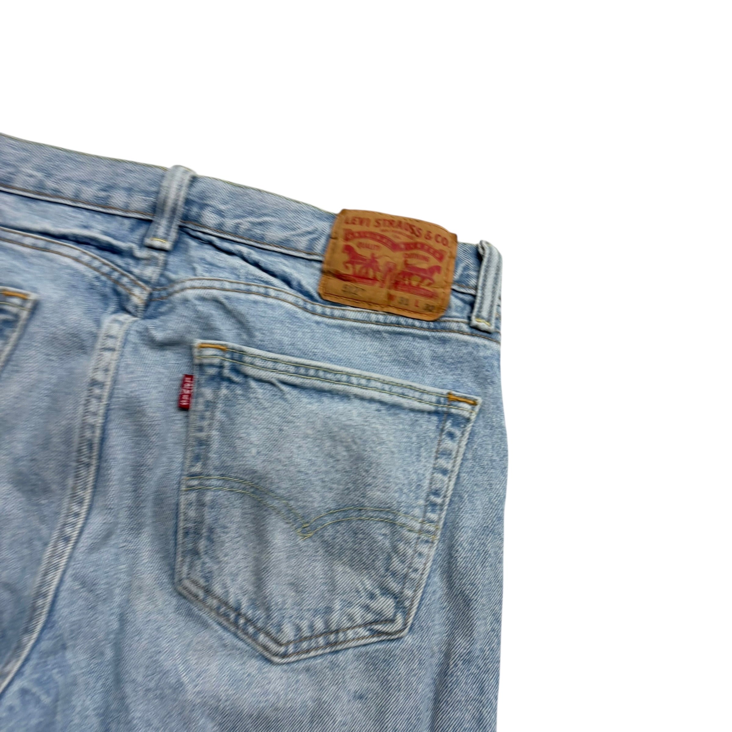 Levis 512 Jeans W31 L31 Mens Light Blue Slim Tapered Fit Stretch Denim