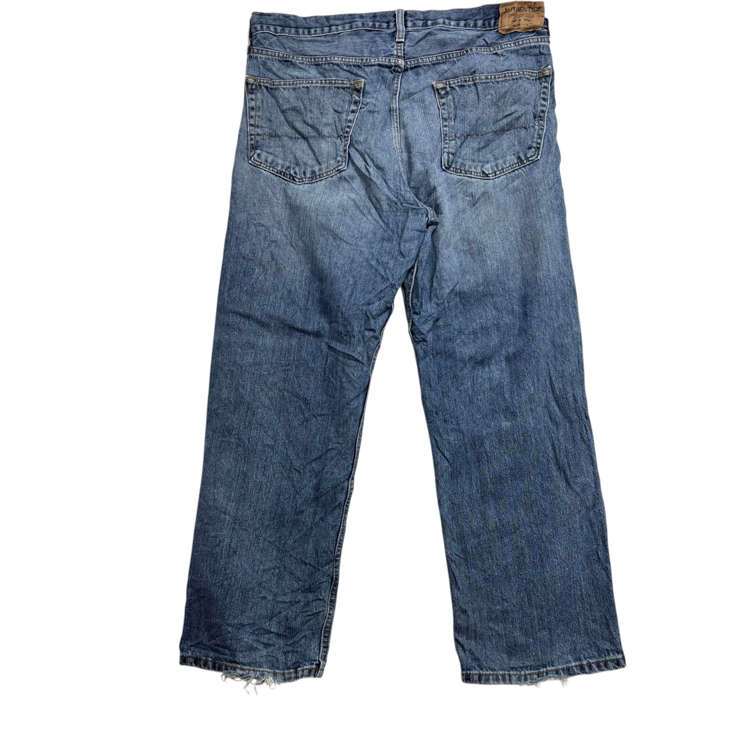 Levis Signature Jeans W38 L30 Mens Mid Blue Relaxed Straight Fit Vintage (F)
