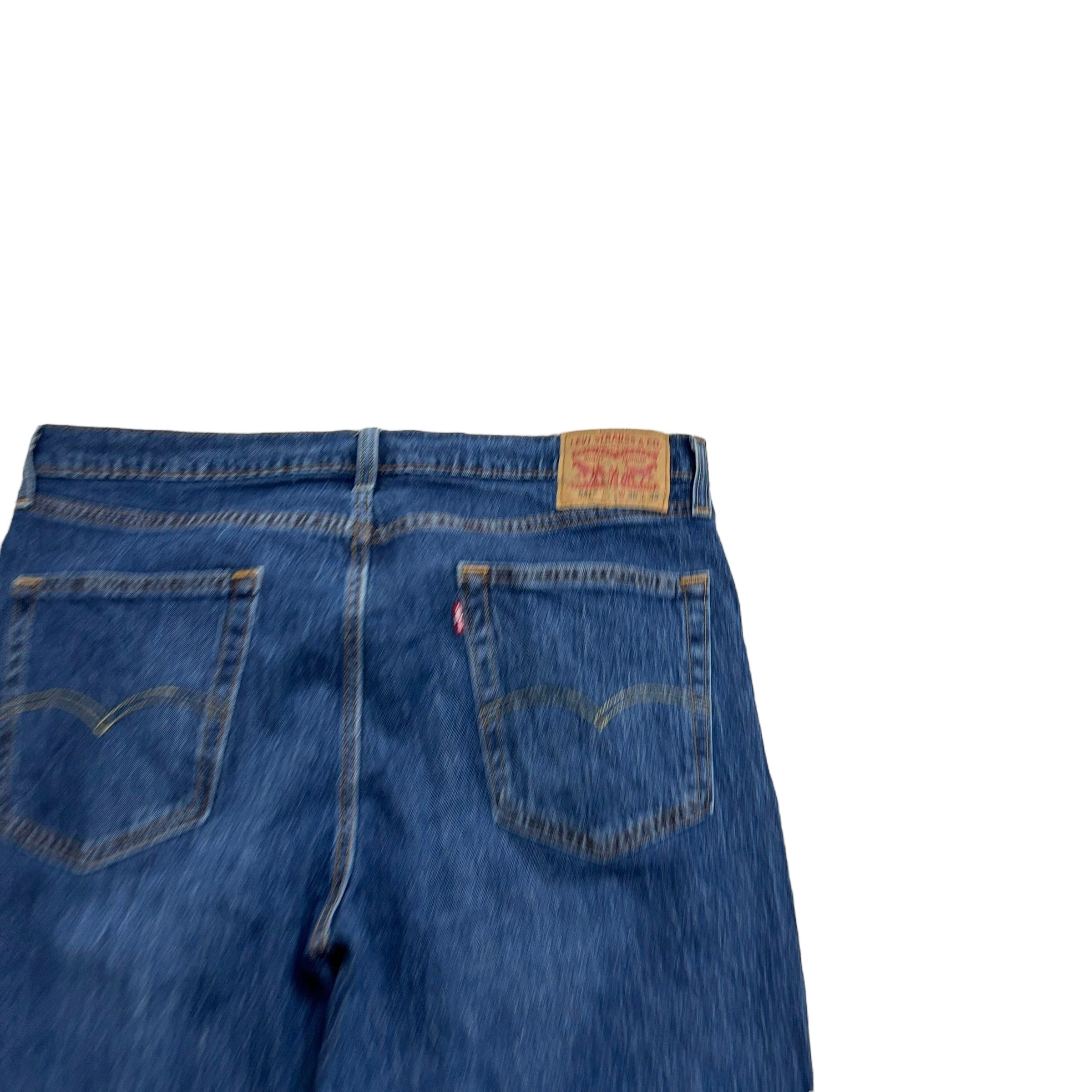 Levis 541 Jeans W36 L32 Mens Mid Blue Athletic Tapered Fit Stretch Denim