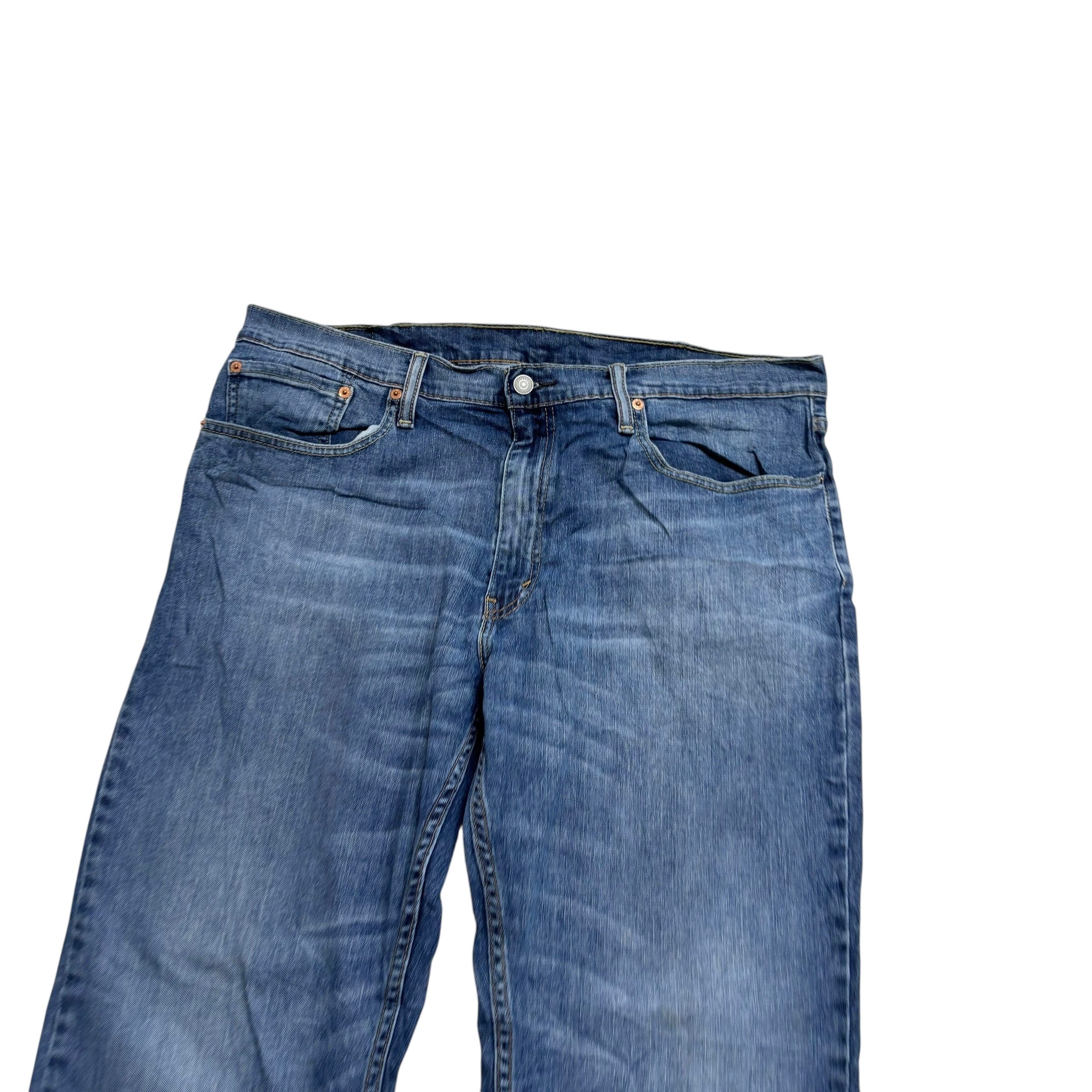 Levis 559 Jeans W38 L32 Mens Mid Blue Baggy Relaxed Straight Fit Stretch Denim