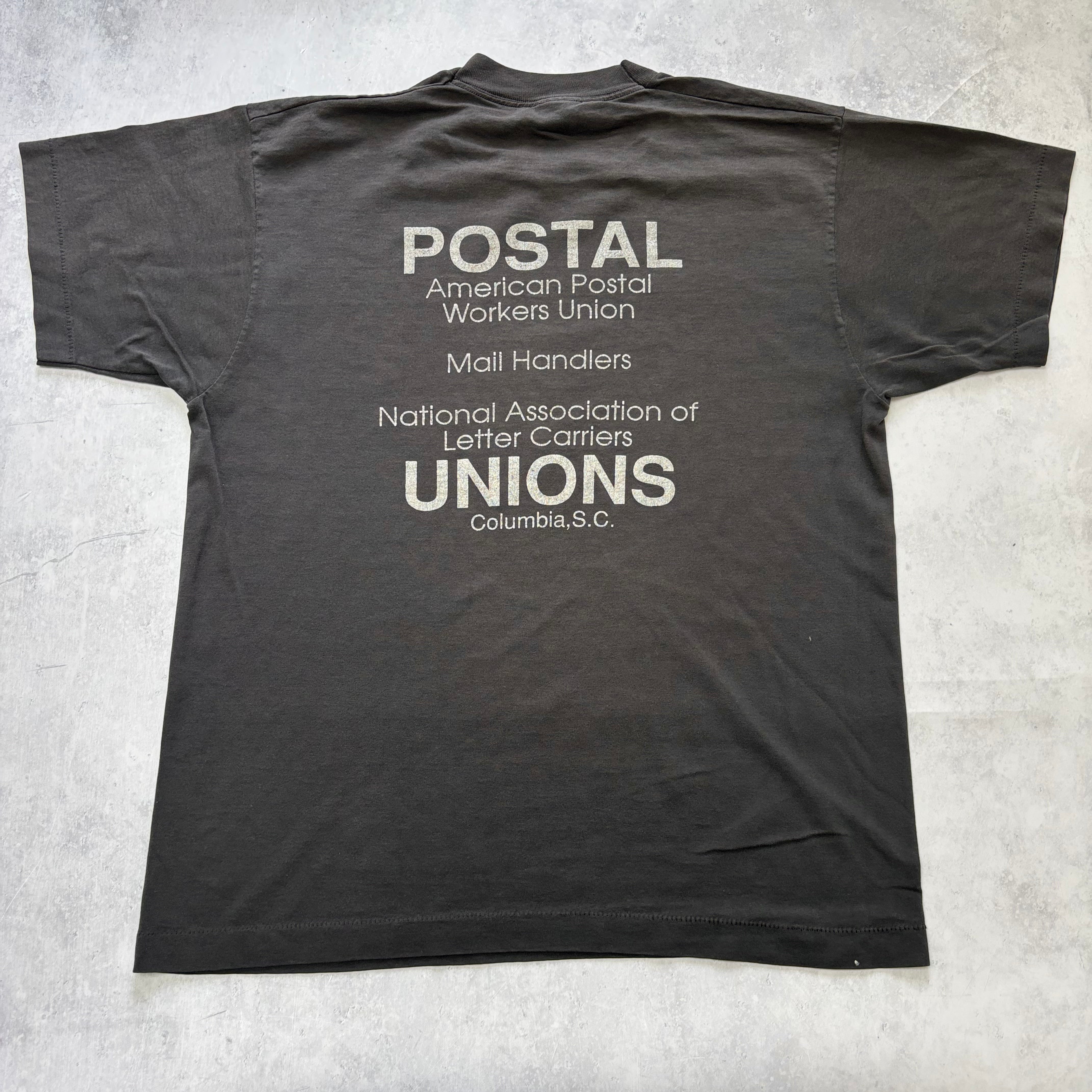 Vintage T Shirt Mens Medium Black Single Stitch Graphic Print 90s USA