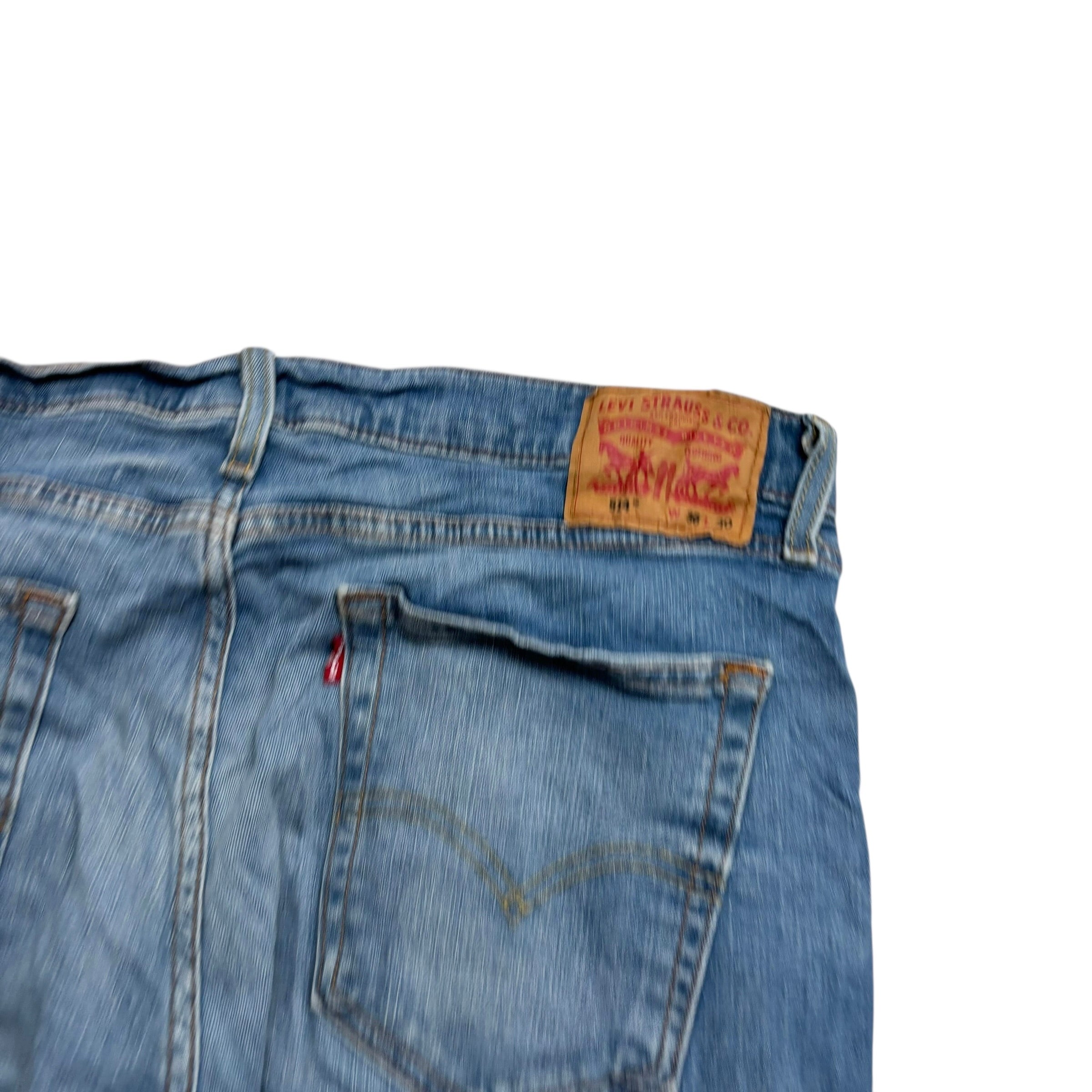 Levis 514 Jeans W36 L30 Mens Mid Blue Regular Straight Fit Stretch Denim (E)