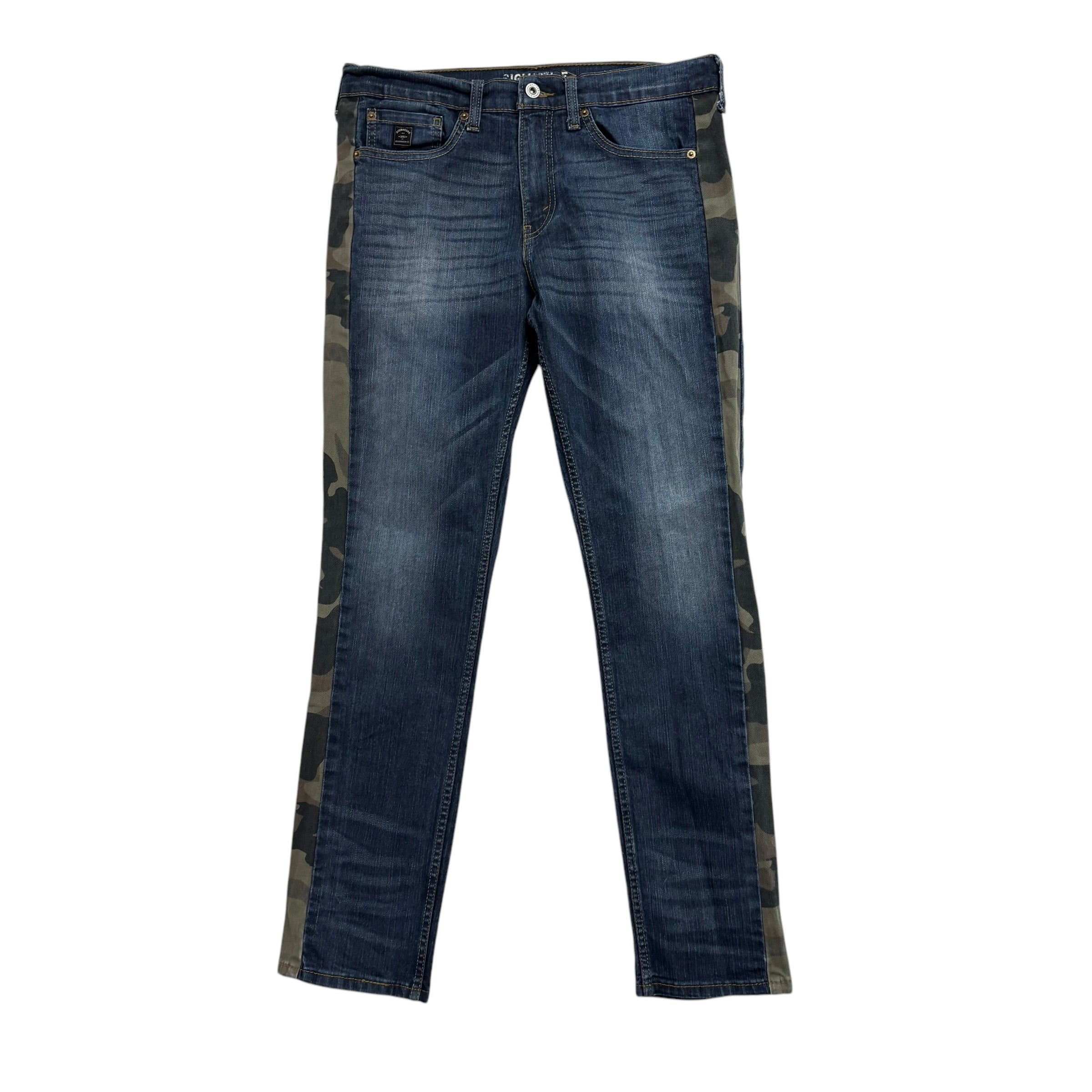 Levis Signature Jeans W32 L32 Mens Dark Blue Slim Straight Fit Stretch Denim (E)