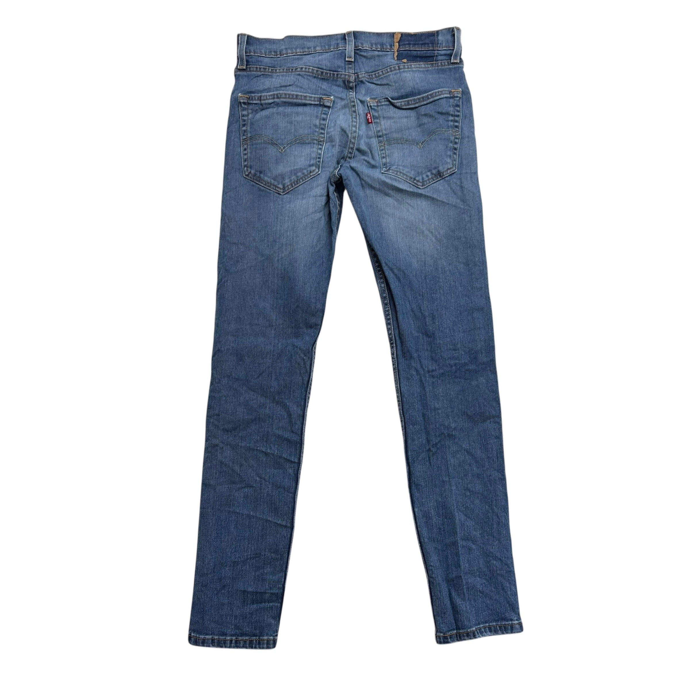 Levis 502 Jeans W30 L32 Mens Mid Blue Regular Tapered Fit Stretch Denim