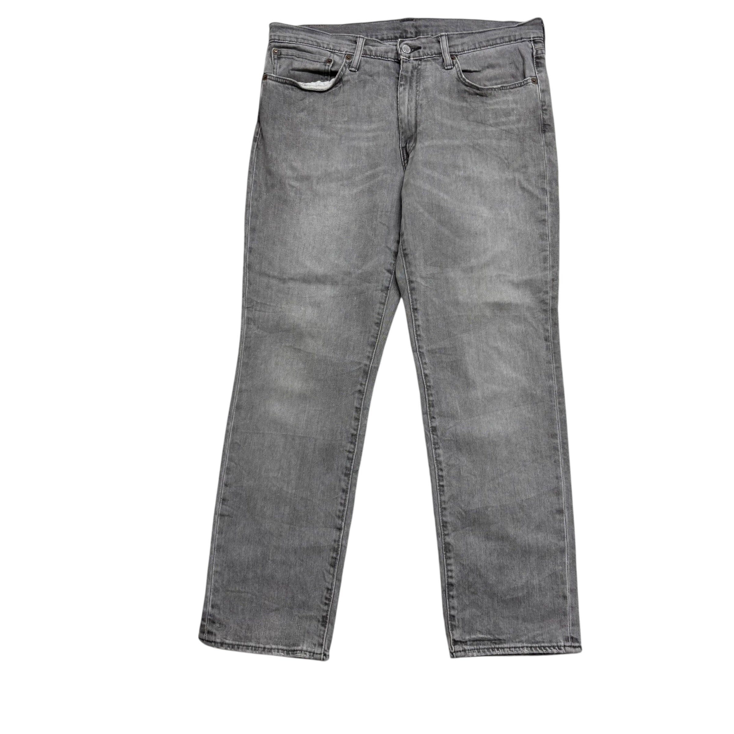 Levis 541 Jeans W34 L30 Mens Grey Athletic Tapered Fit Stretch Denim (E)