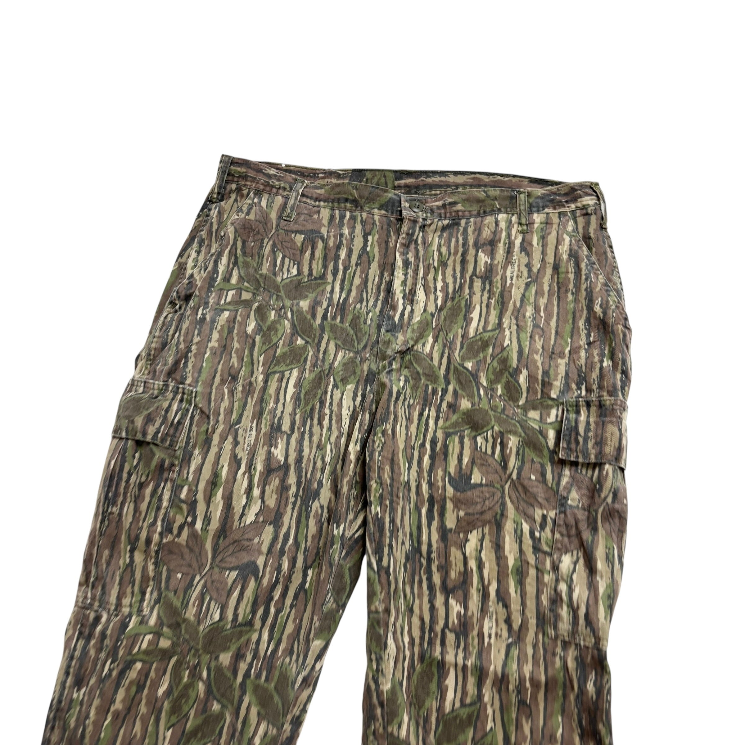 Vintage Realtree Trousers W40 L33 Mens Cargo Camo Baggy Relaxed Fit Pants (E)