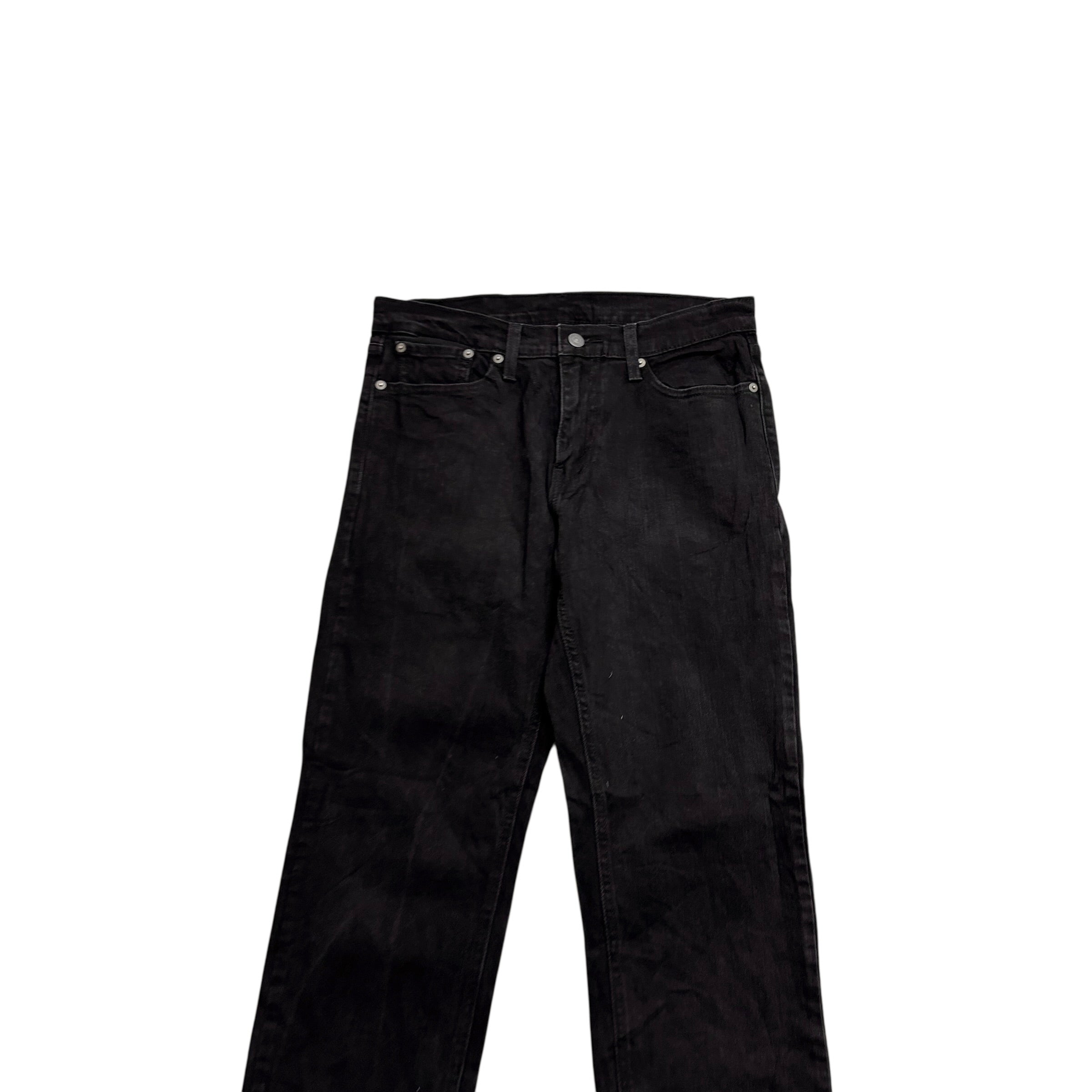 Levis 541 Jeans W30 L32 Mens Black Athletic Tapered Fit Stretch Denim (E)