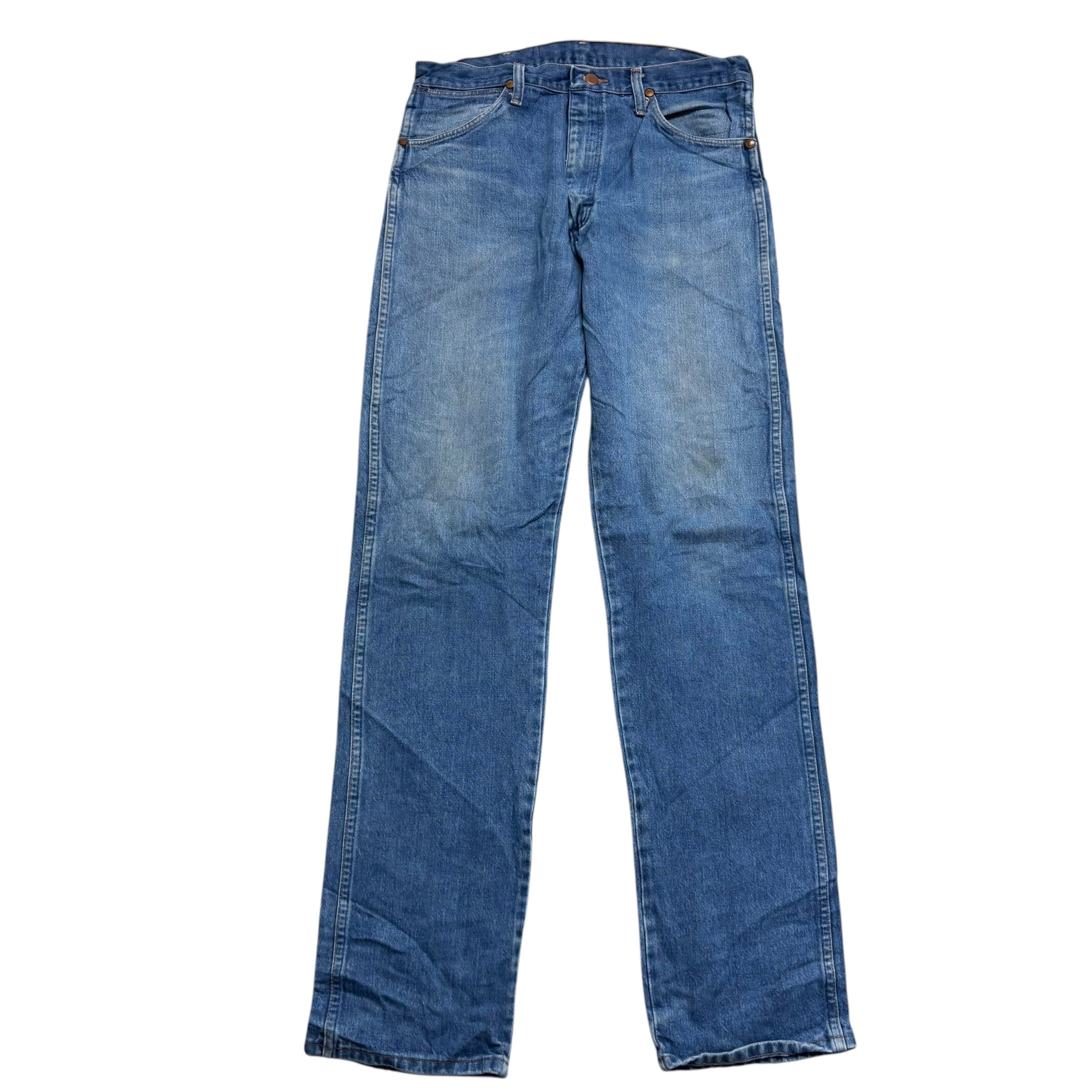 Wrangler Jeans Cowboy Cut W32 L34 Mens Mid Blue 13MWZ USA Made Vintage