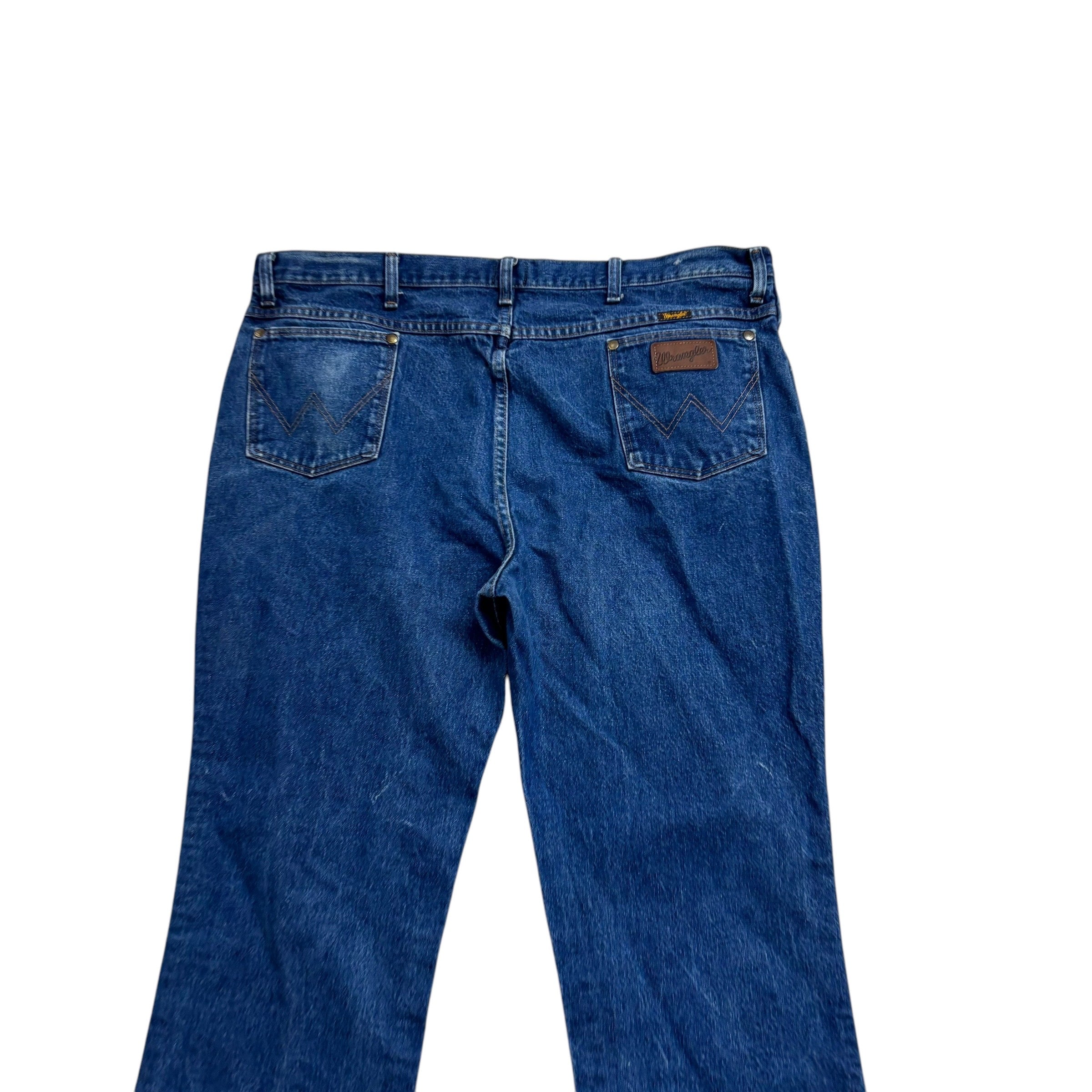 Wrangler Jeans Cowboy Cut W42 L32 Mens Mid Blue 36MWZ Slim Fit Denim
