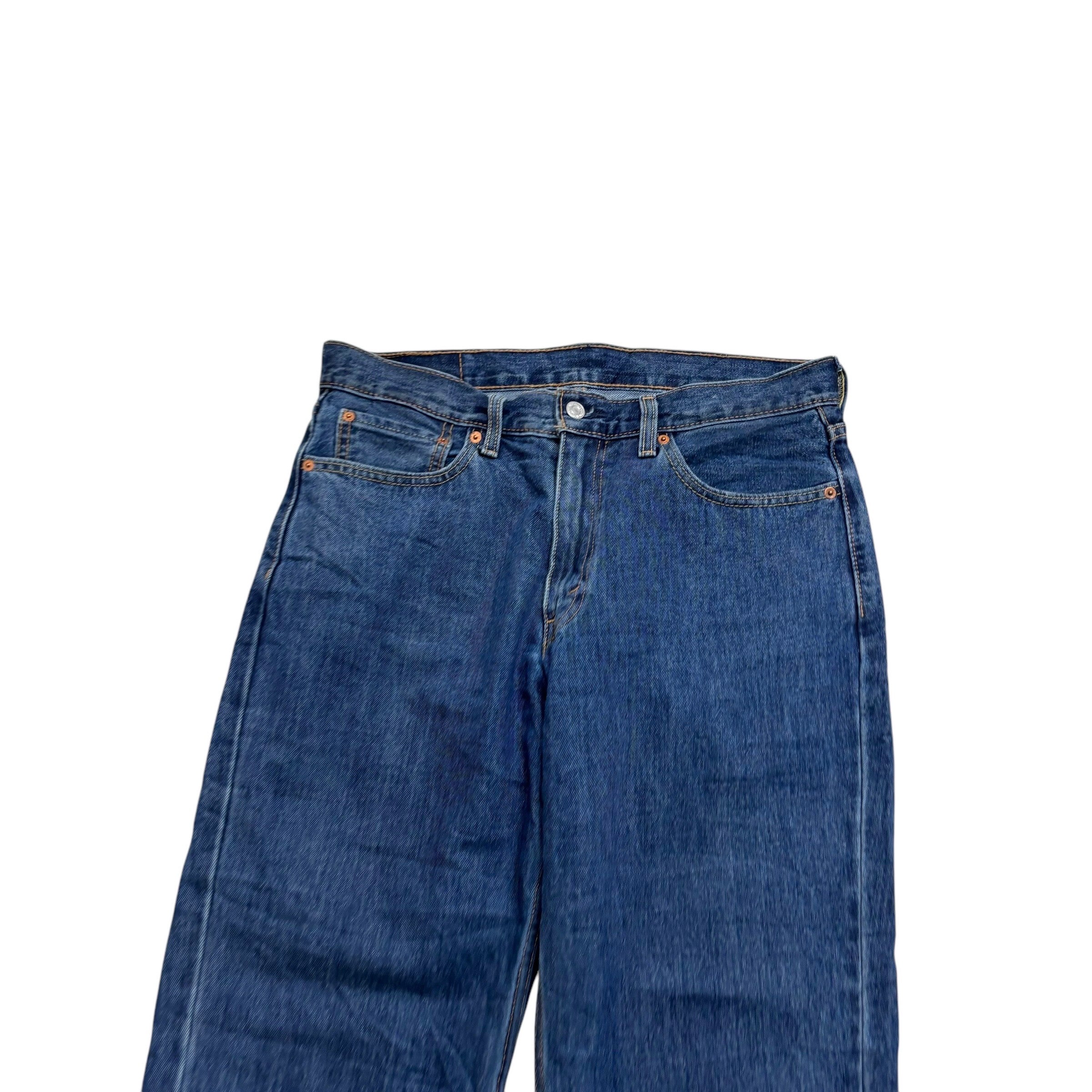 Levis 550 Jeans W34 L30 Mens Mid Blue Baggy Relaxed Straight Fit Denim (E)