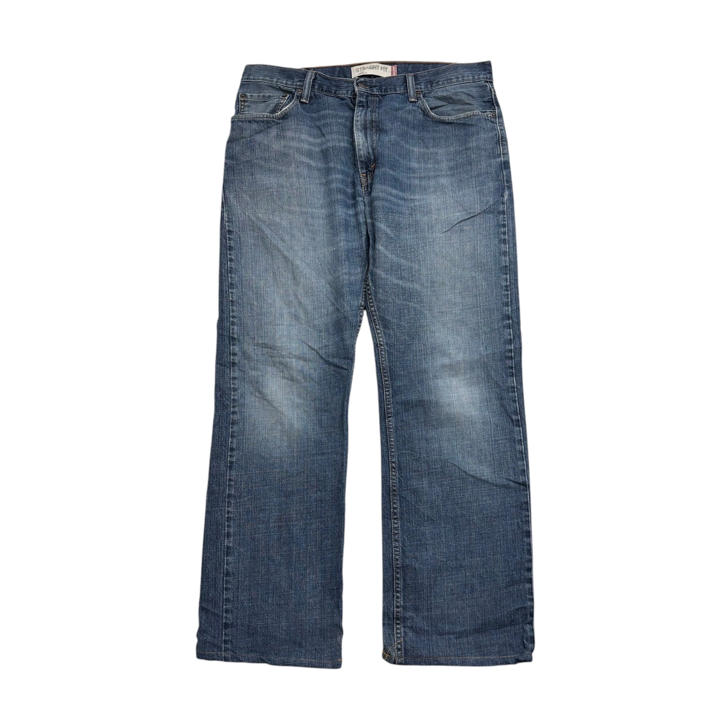 Levis 505 Jeans W36 L32 Mens Mid Blue Regular Straight Fit Vintage Denim