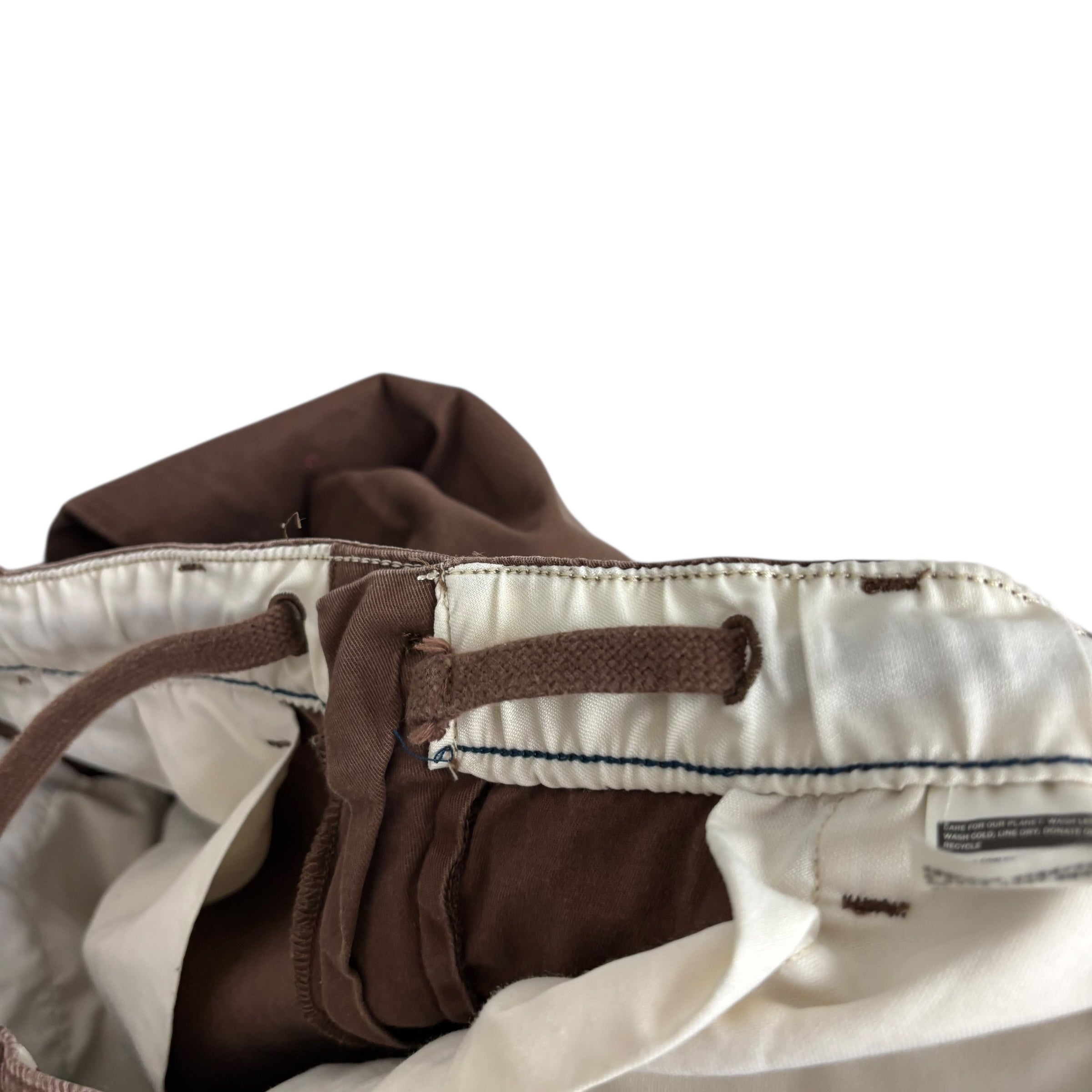 Levis XX Chino EZ Trousers XXL Mens Brown Regular Tapered Fit Stretch