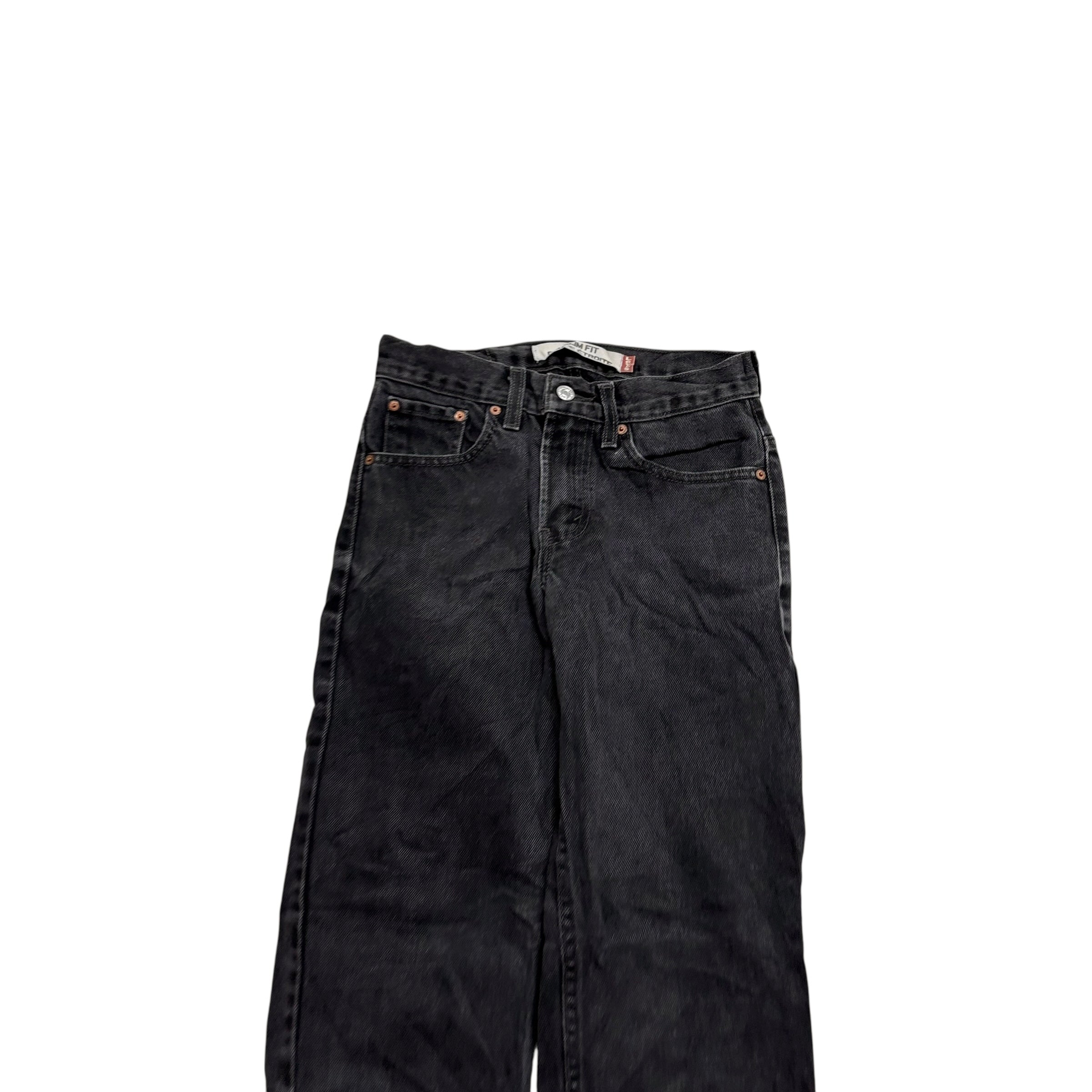 Levis 516 Jeans W27 L32 Mens Black Regular Straight Fit Vintage Denim (E)