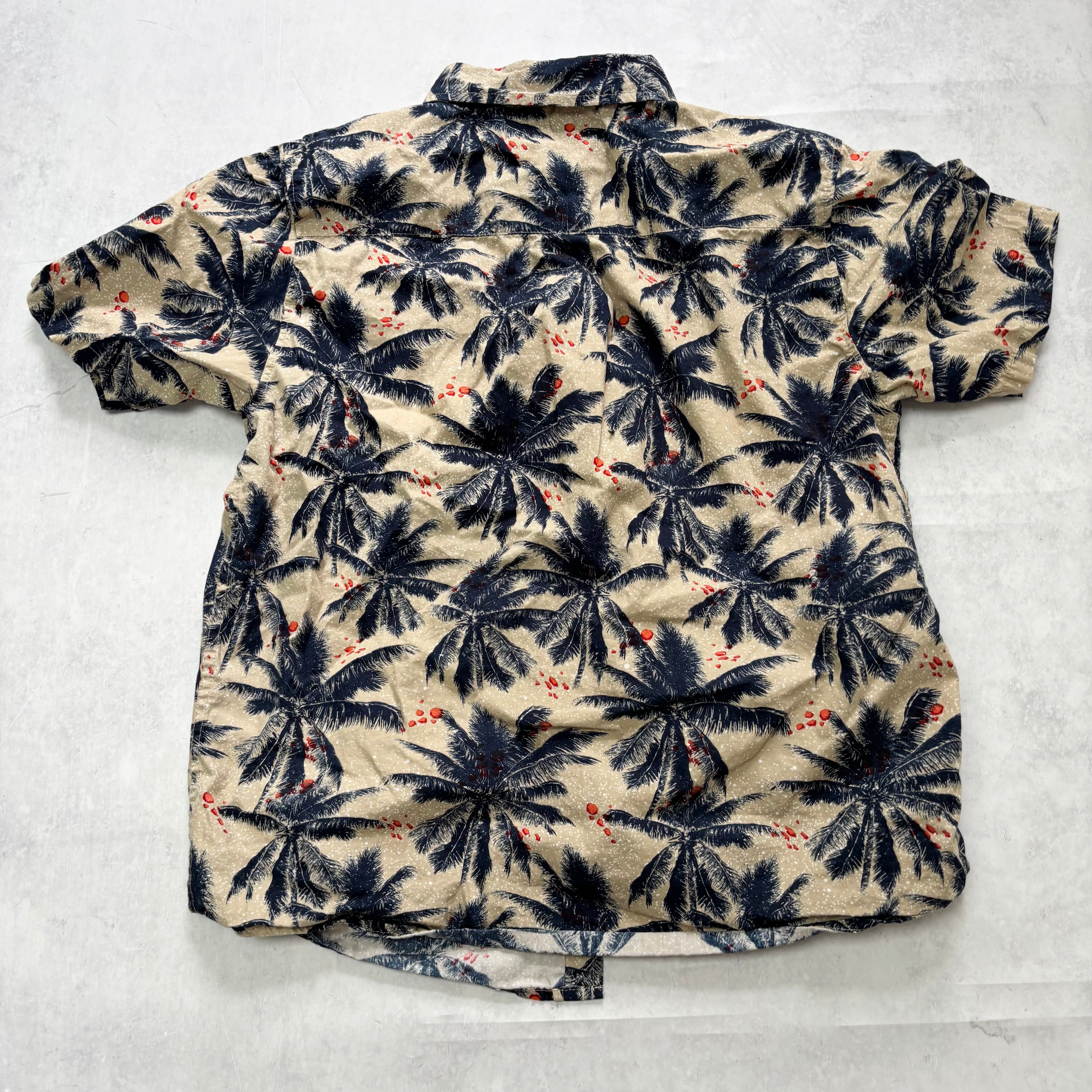 Hawaiian Shirt Mens Small Floral Aloha Short Sleeve Cotton (E)