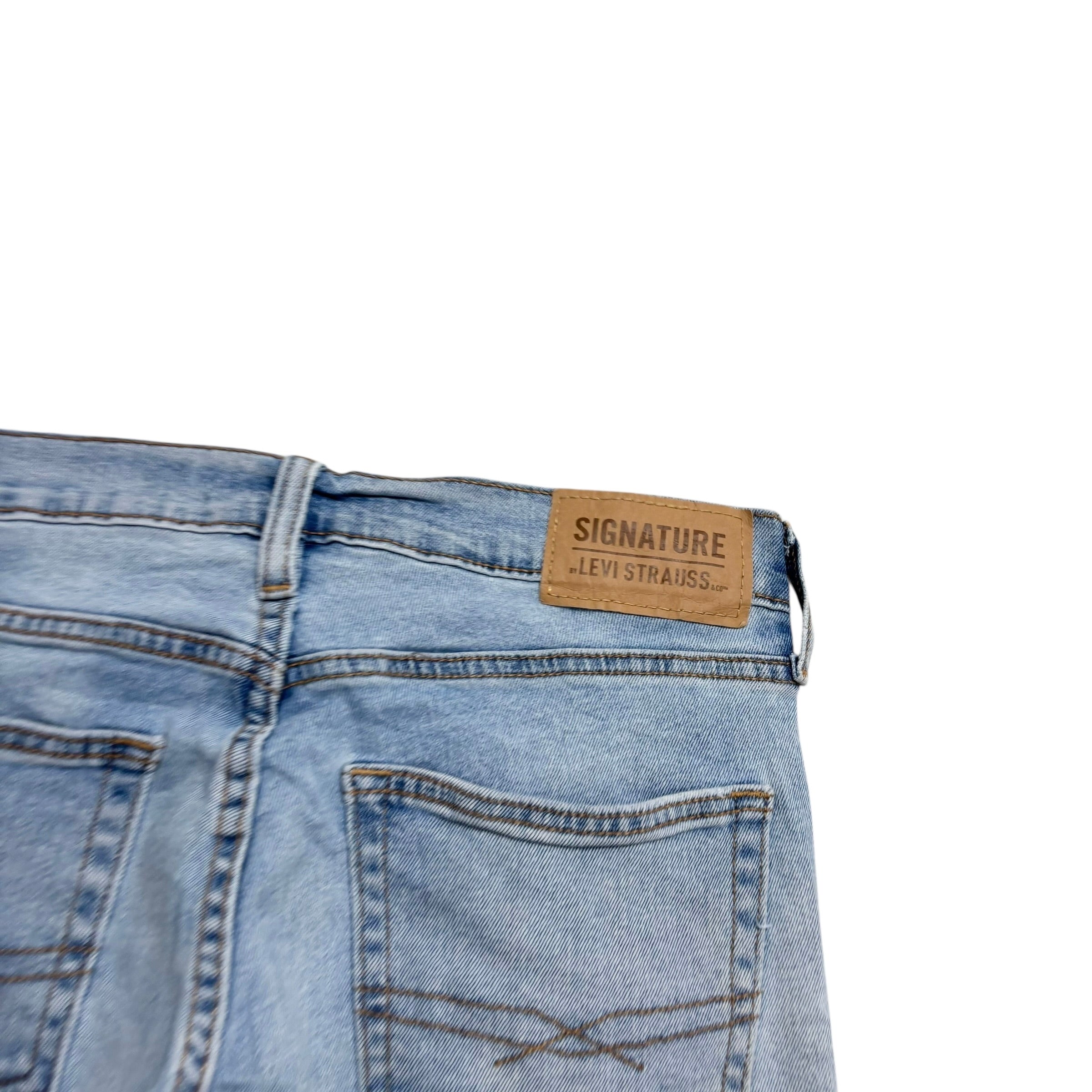 Levis Signature Jeans W30 L32 Mens Light Blue Slim Fit Stretch Denim