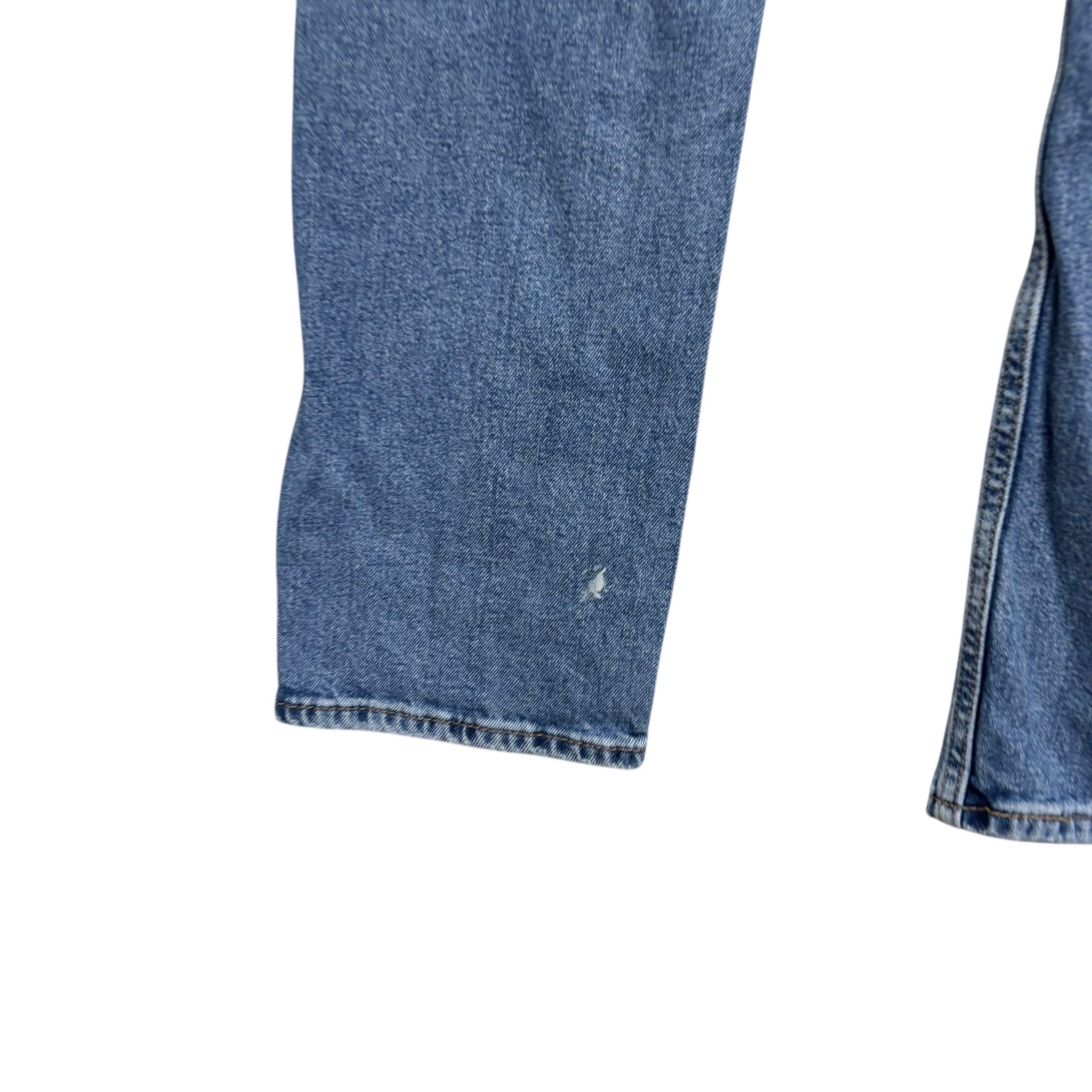 Levis Denizen Jeans W32 L31 Mens Mid Blue Slim Fit Stretch Denim (F)