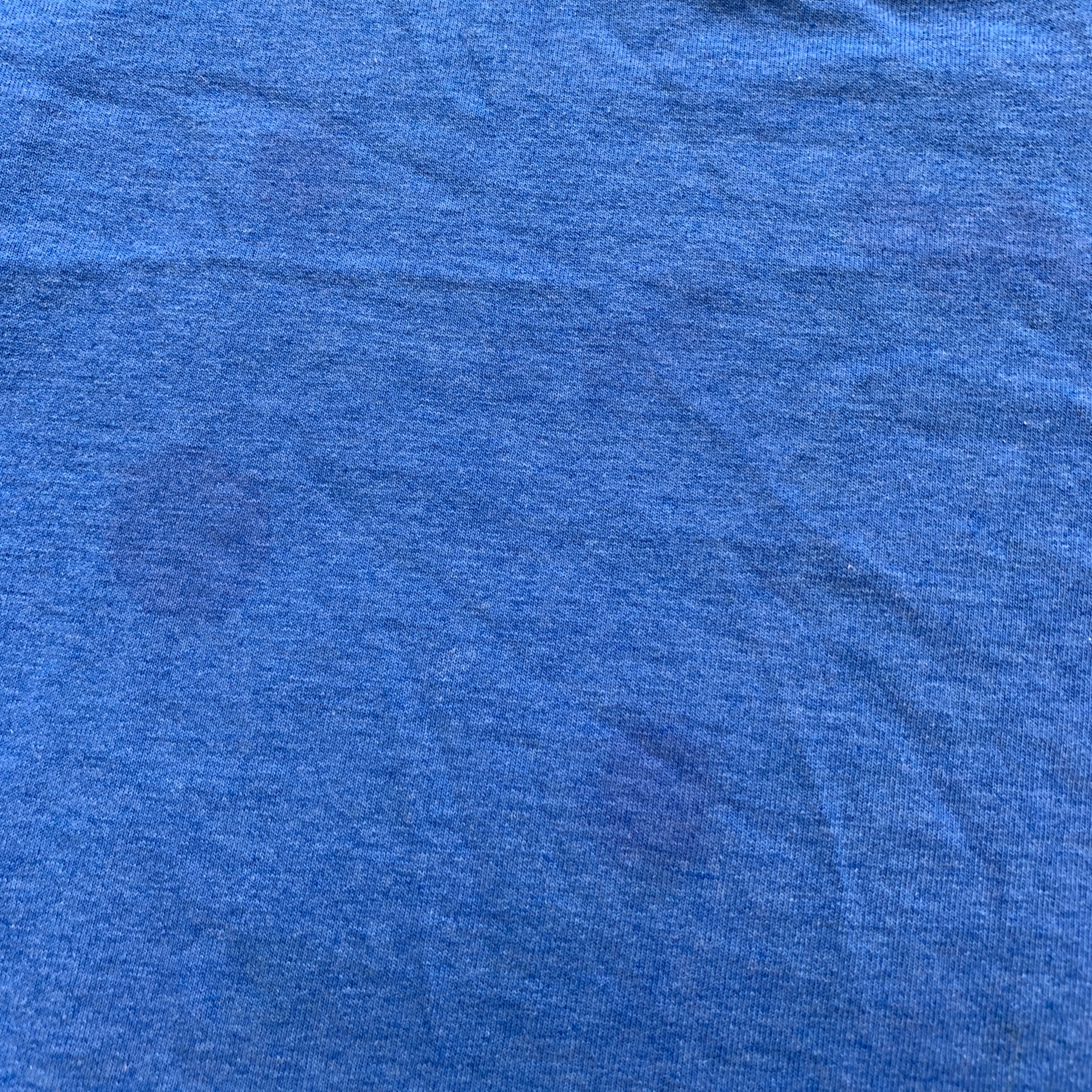 Vintage T Shirt Mens Large Blue Single Stitch Graphic Print 90s USA