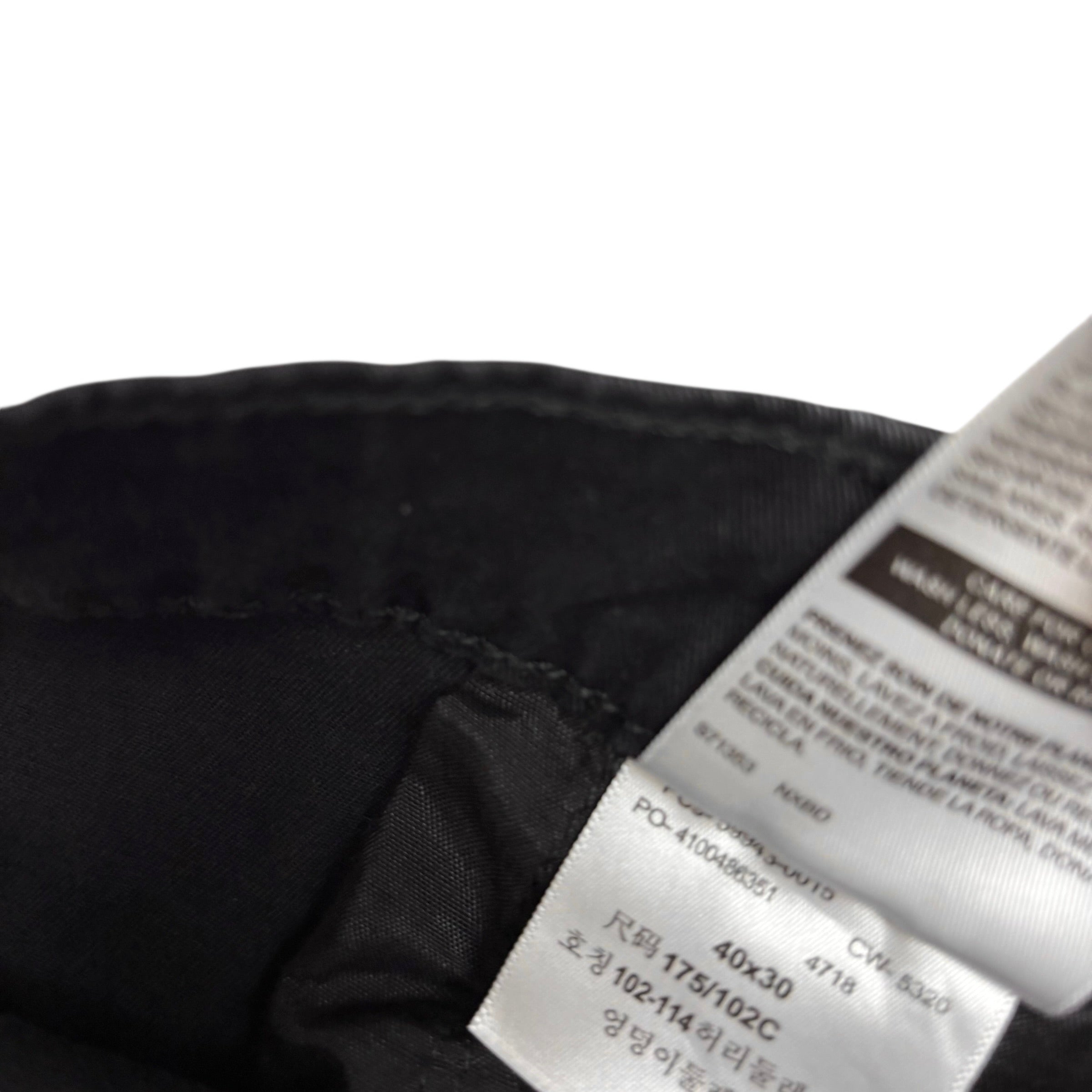 Levis Signature Trousers W40 L29 Mens Black Athletic Fit Stretch Pants (E)