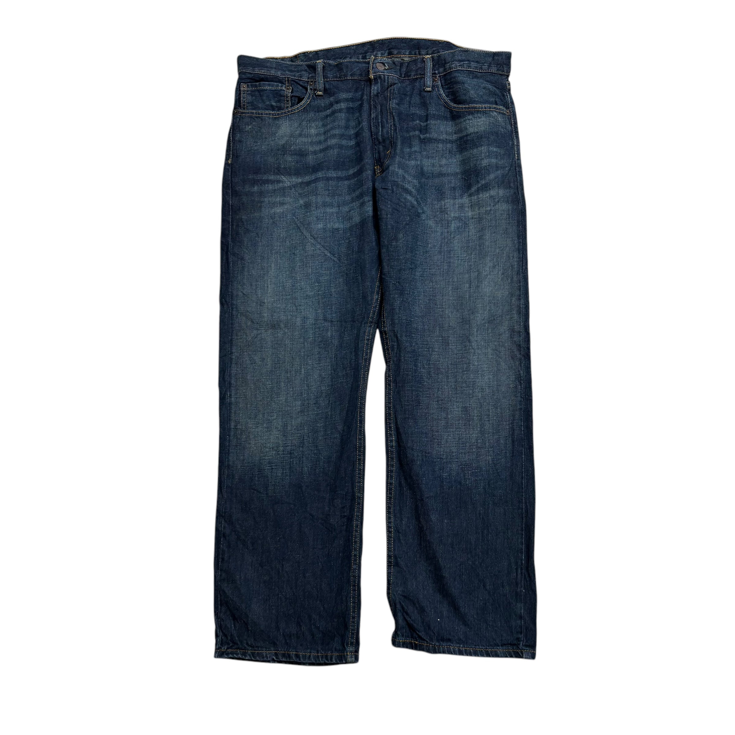 Levis 514 Jeans W40 L30 Mens Dark Blue Regular Straight Fit Vintage Denim (E)