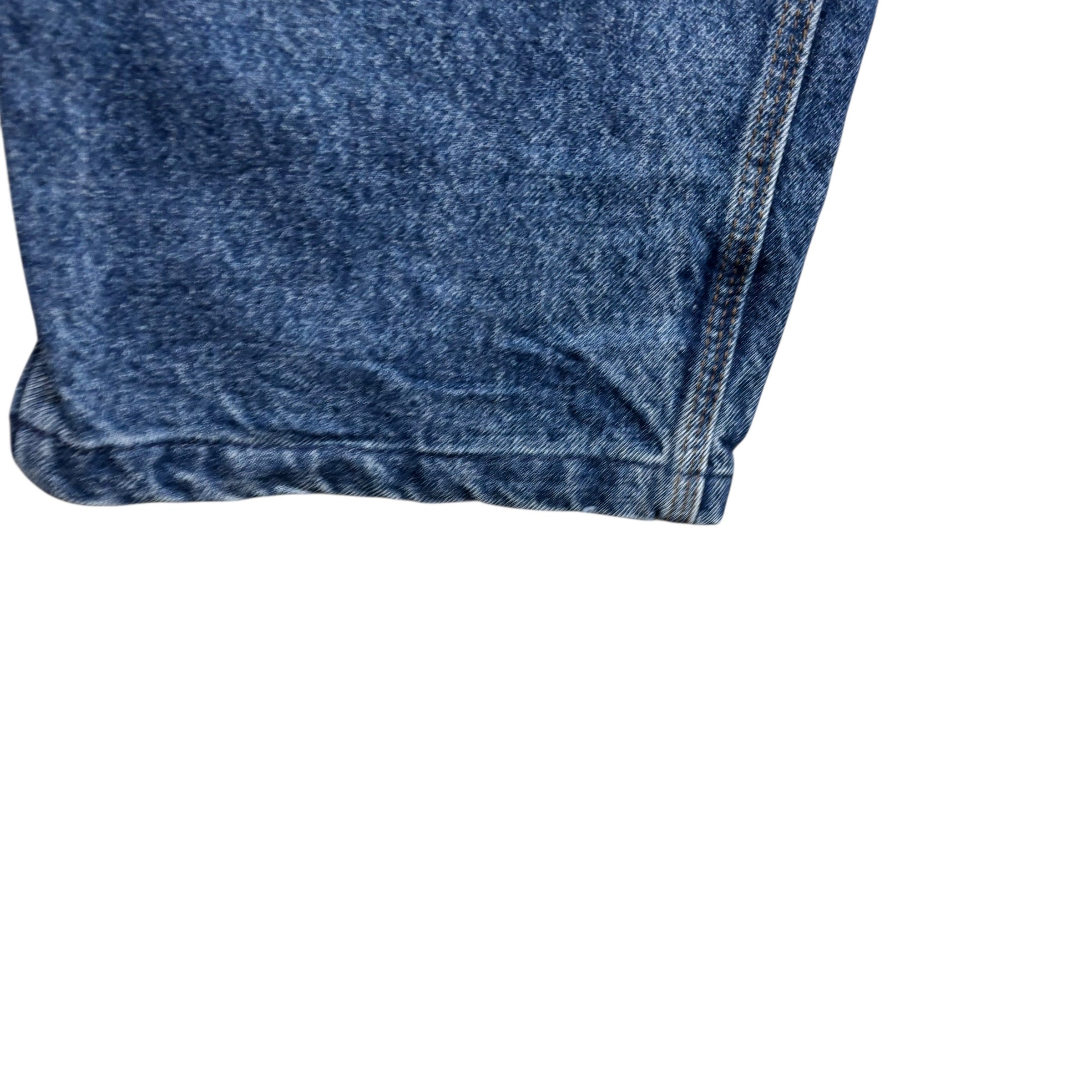 Wrangler Jeans W48 L29 Mens Mid Blue Relaxed Tapered Fit Vintage Denim