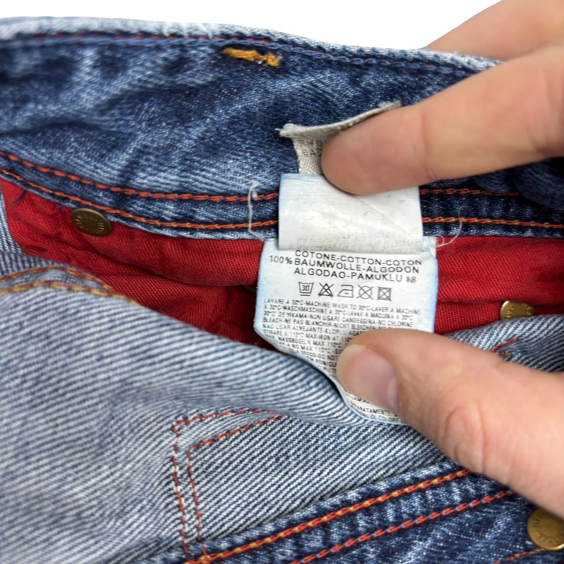 Diesel Murran Jeans W31 L31 Mens Mid Blue Regular Straight Fit Denim