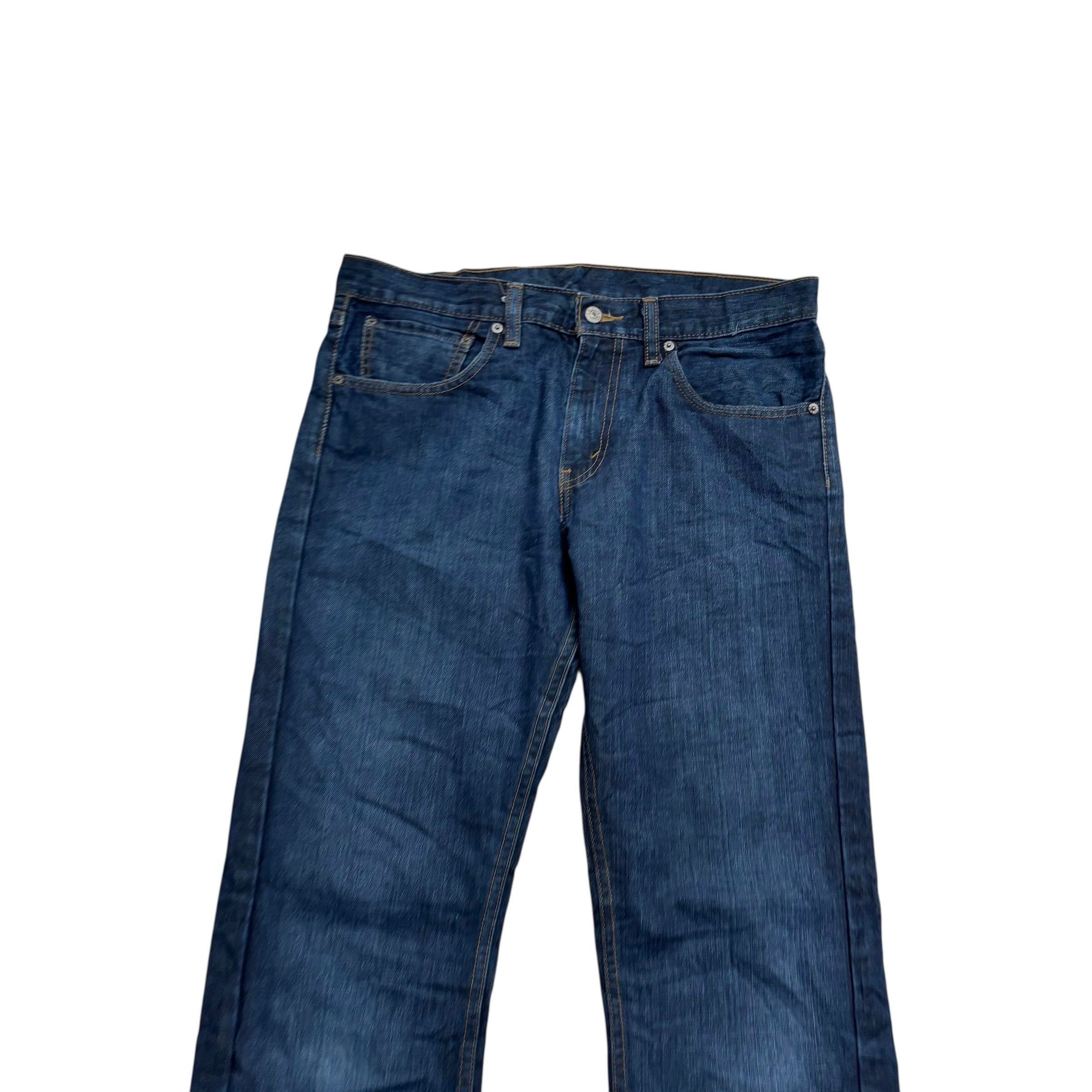 Levis 527 Jeans W34 L34 Mens Dark Blue Slim Bootcut Fit Denim (E)