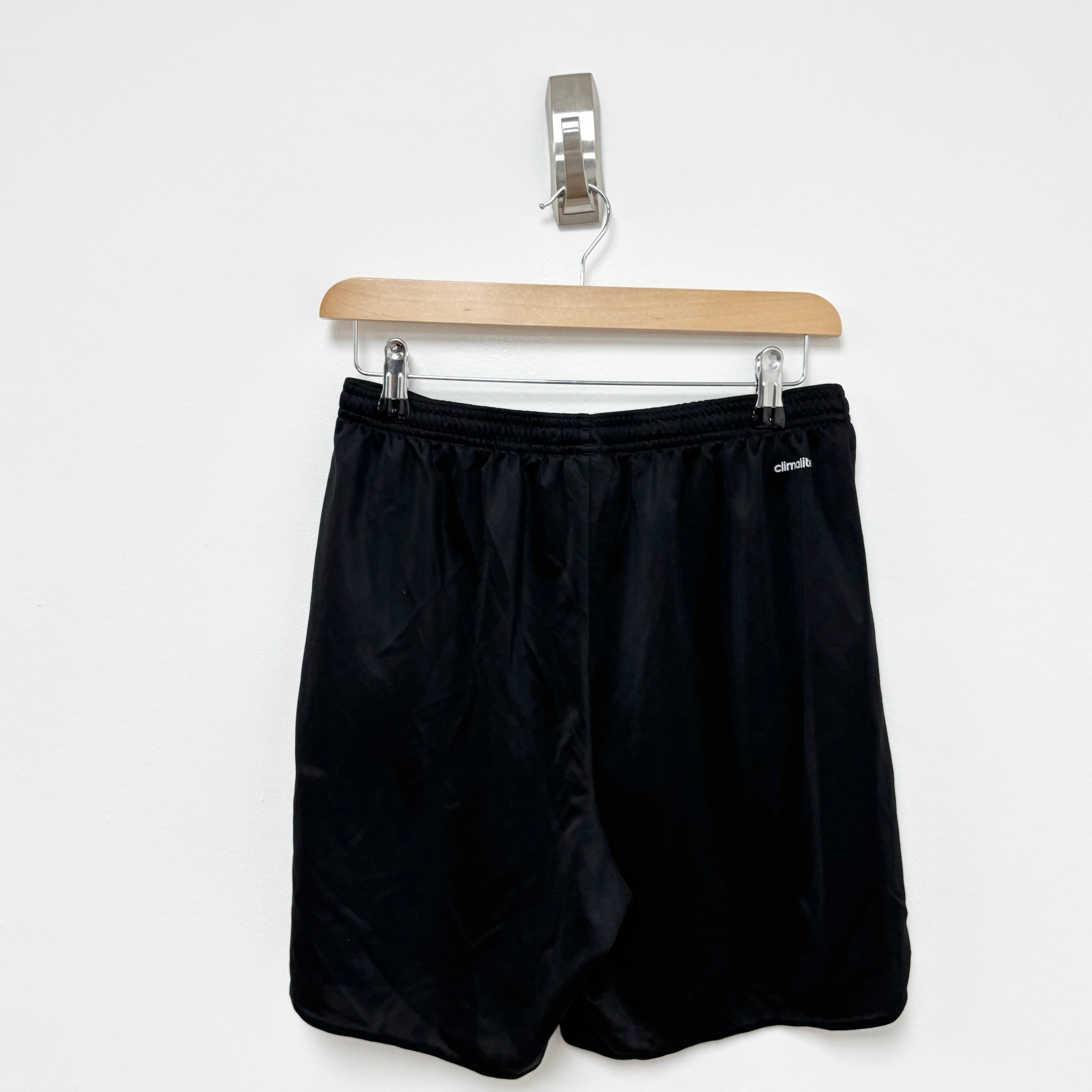 Adidas Shorts Mens Medium Black Sports Running Gym Athletic (E)