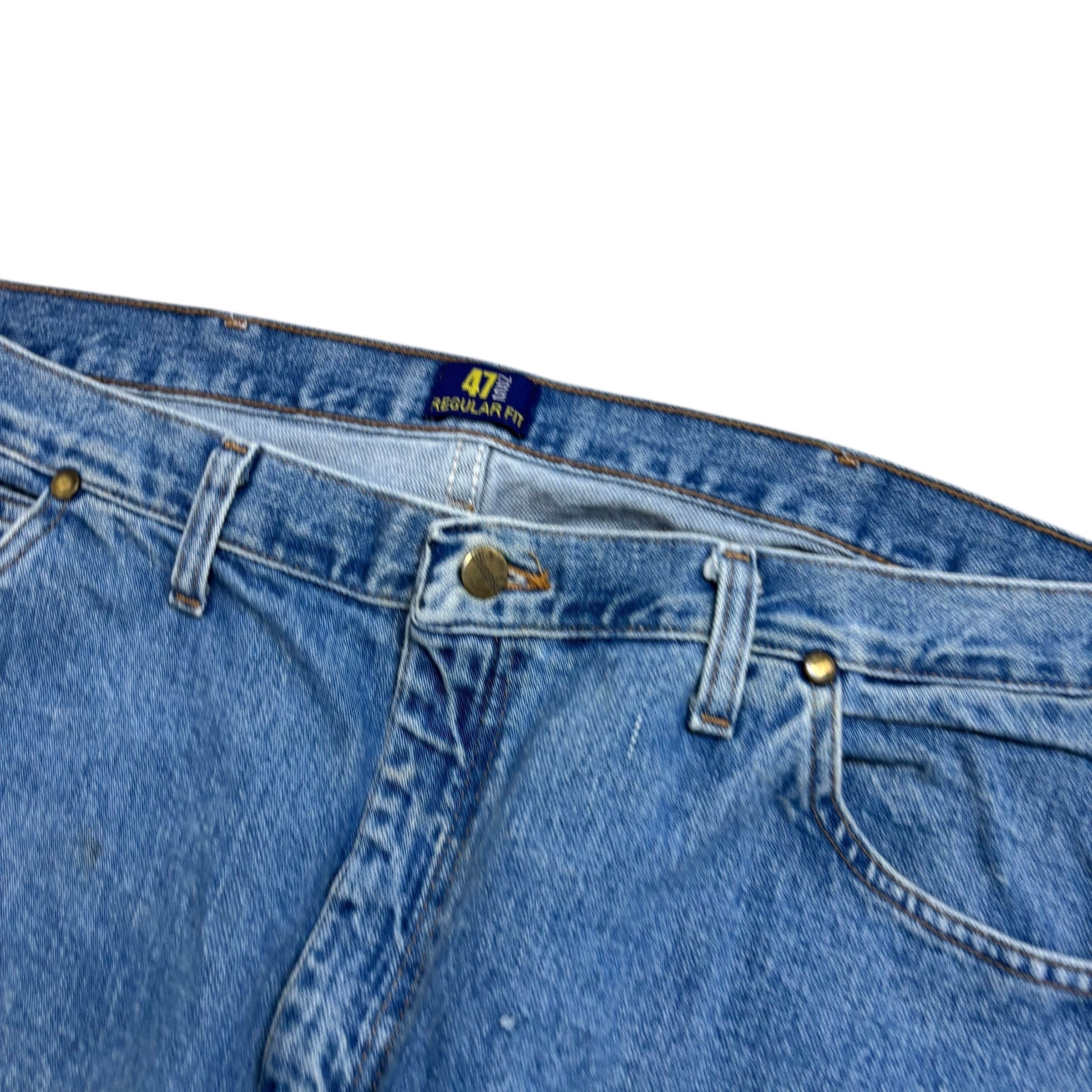 Wrangler Jeans Cowboy Cut W38 L29 Mens Light Blue 47MWZ Original Fit Denim