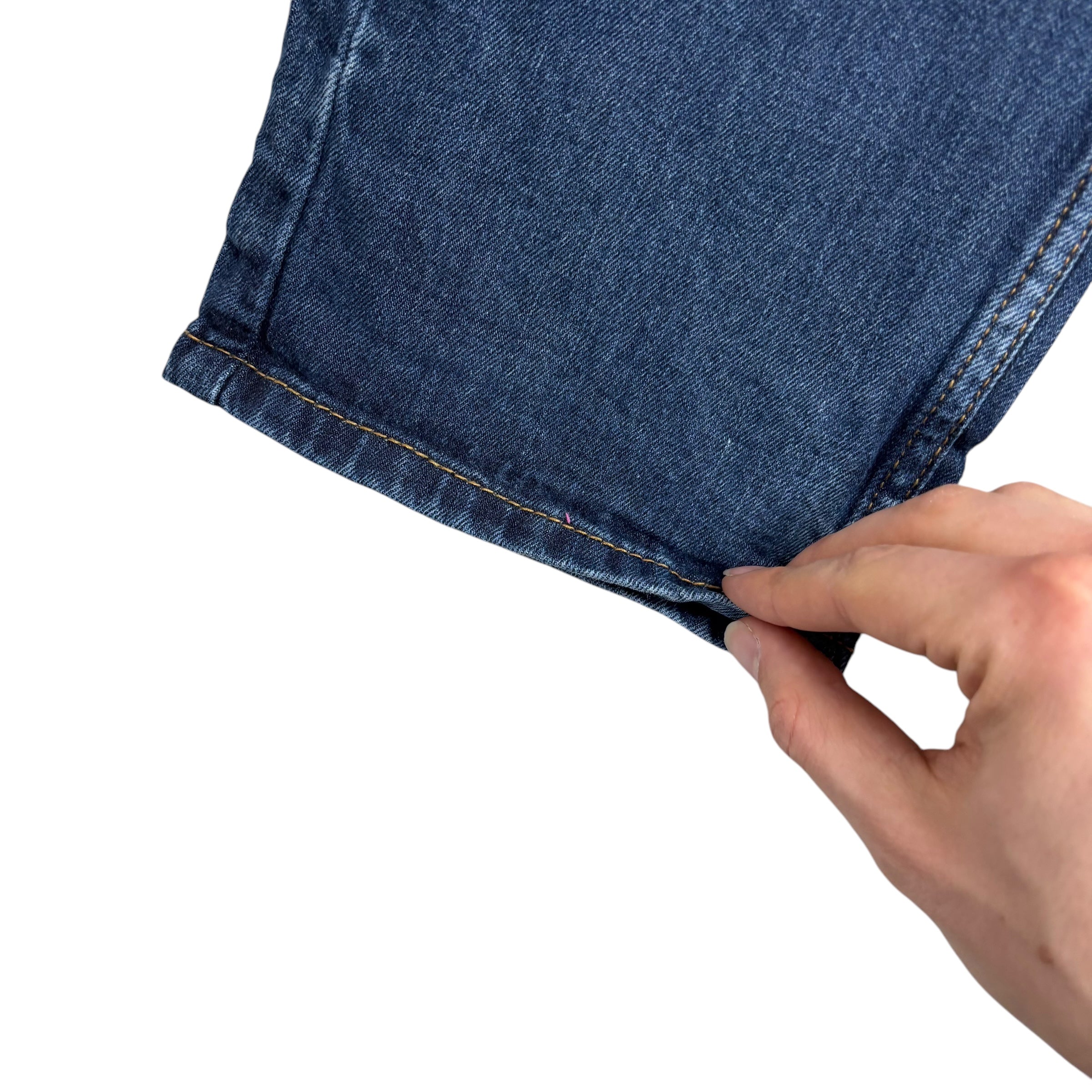 Levis 505 Jeans W31 L27 Mens Mid Blue Regular Straight Fit Stretch Denim (E)