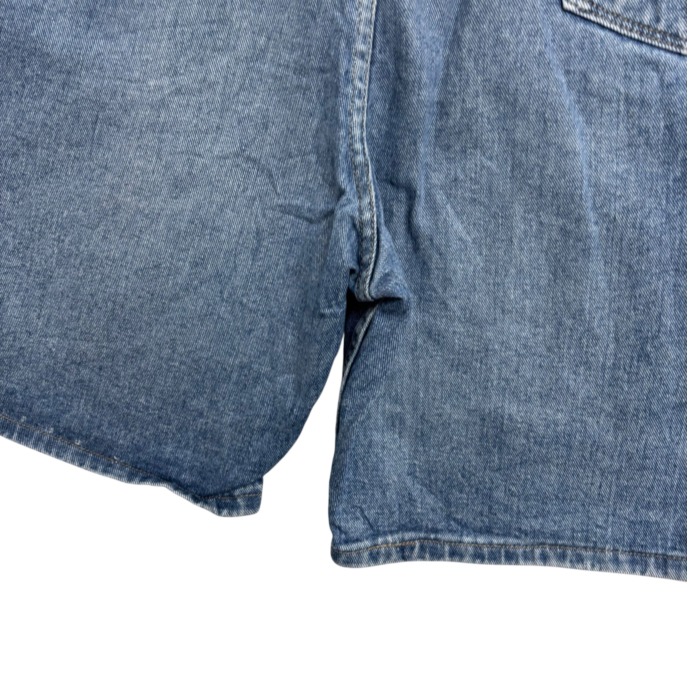 Wrangler Baggy Jorts W44 Mens Denim Shorts Mid Blue Relaxed Fit