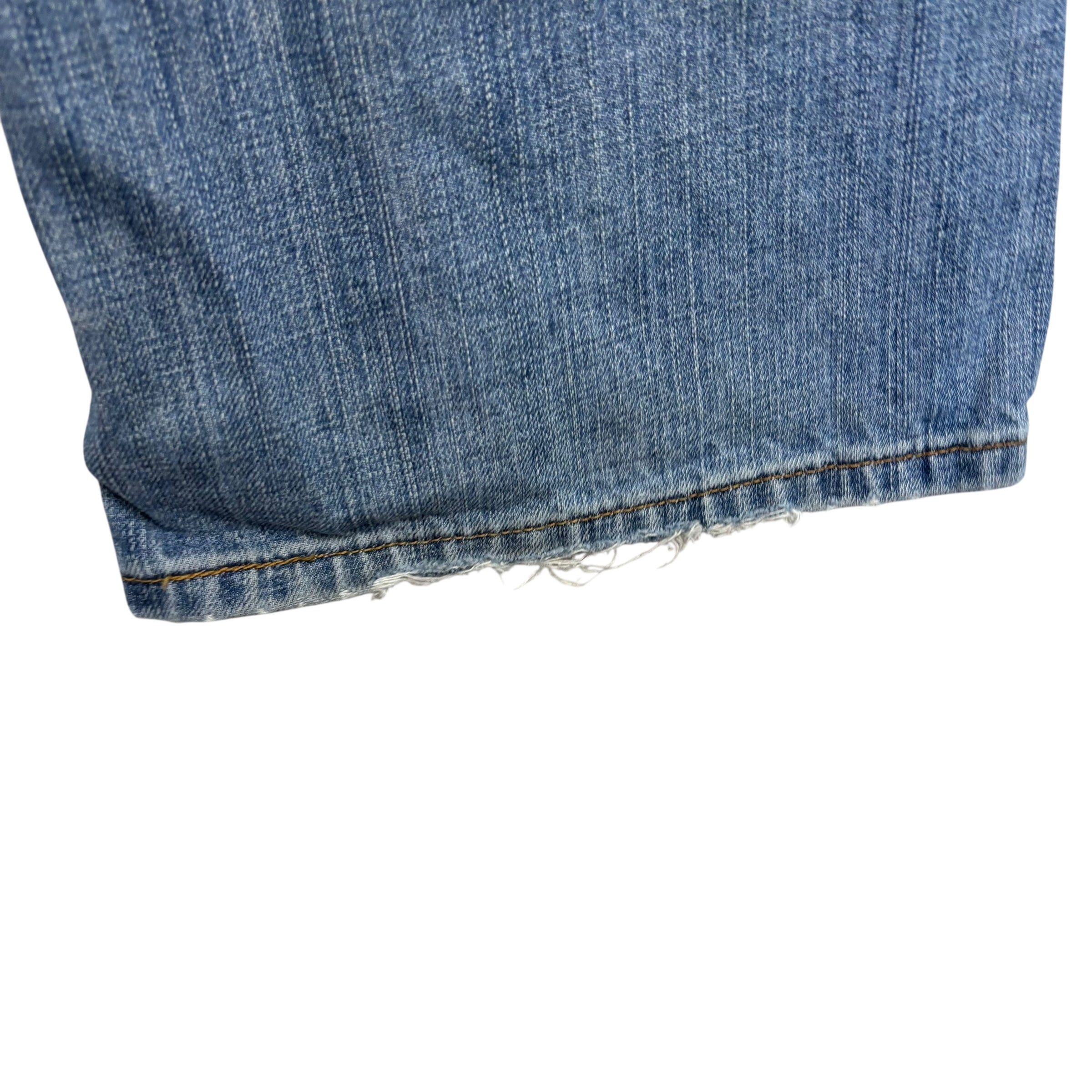 Levis 527 Jeans W38 L30 Mens Mid Blue Low Bootcut Fit Vintage Denim (F)