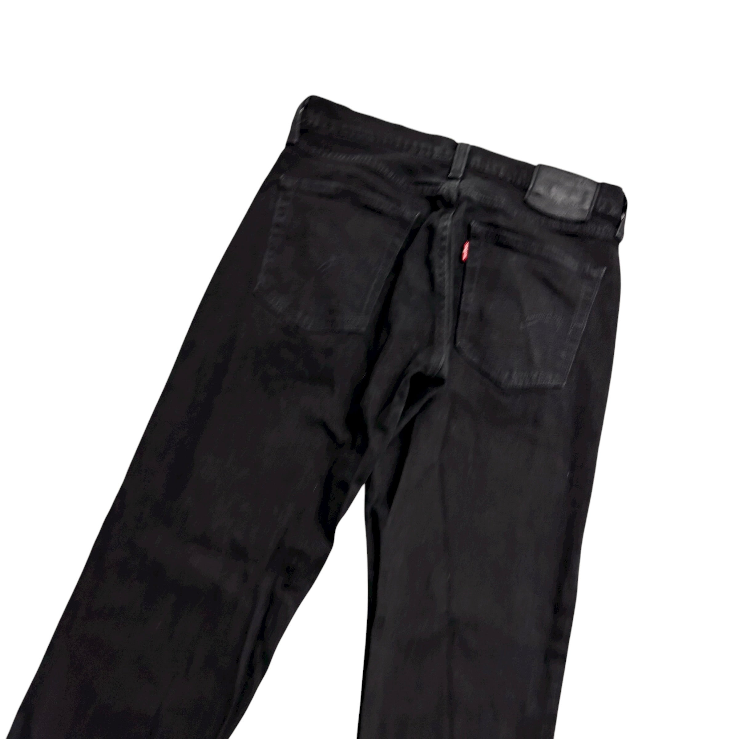 Levis 514 Jeans W30 L32 Mens Black Regular Straight Fit Stretch Denim (E)
