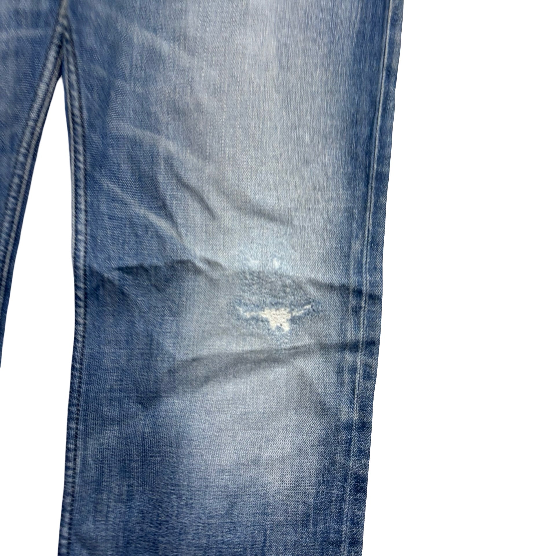 Diesel Safado Jeans W34 L32 Mens Mid Blue Regular Straight Fit Distressed (E)