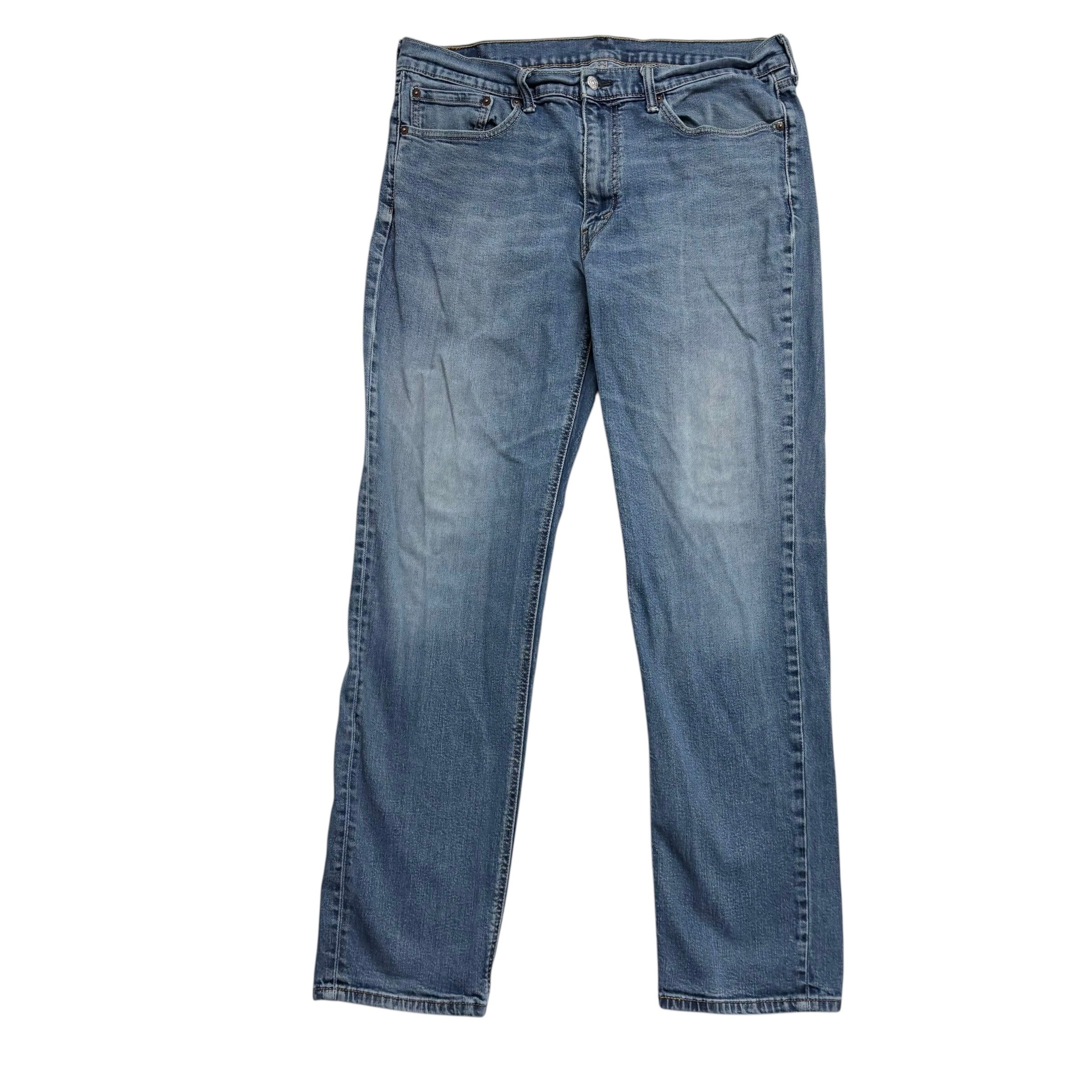 Levis 541 Jeans W36 L34 Mens Mid Blue Athletic Tapered Fit Stretch Denim