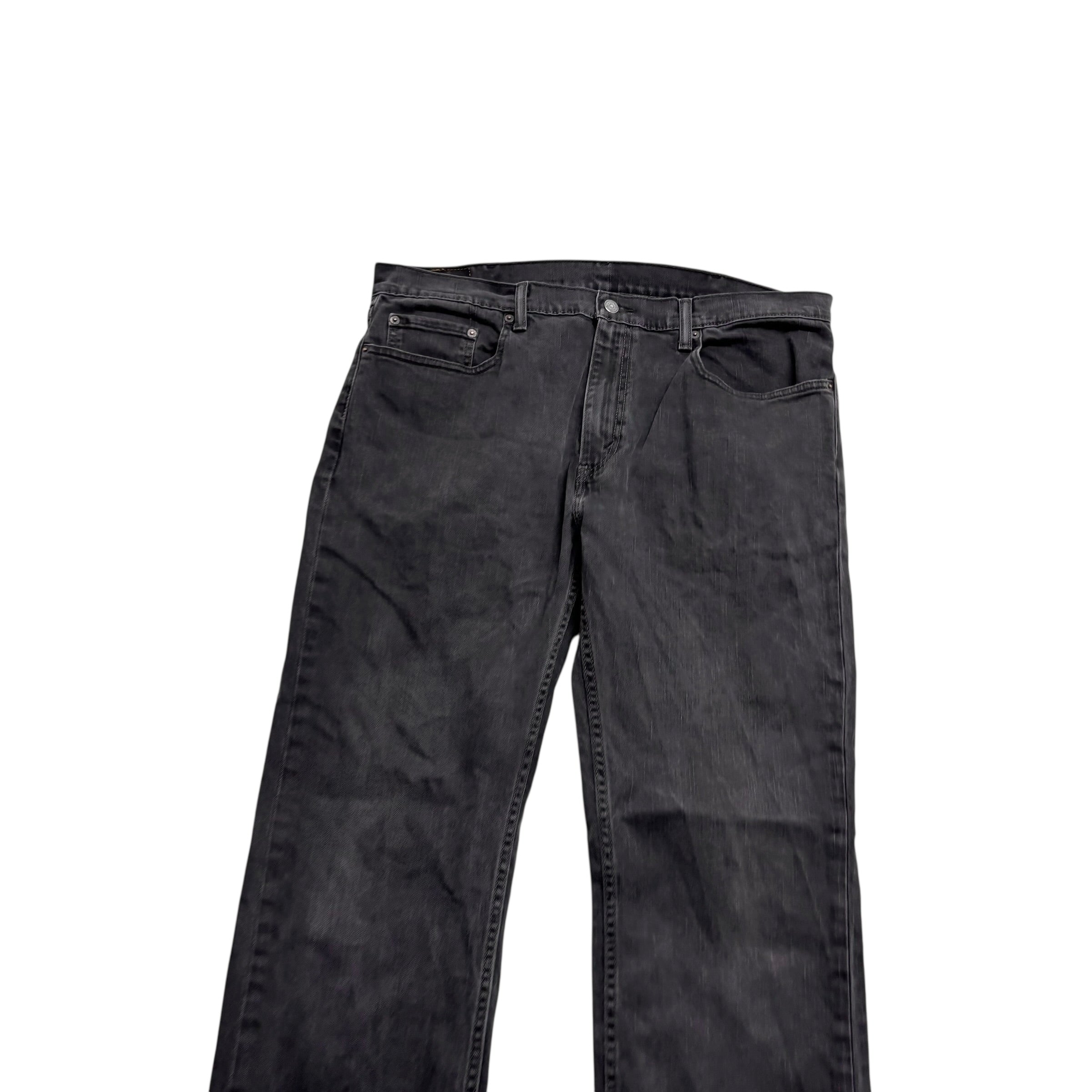 Levis 559 Jeans W38 L32 Mens Black Baggy Relaxed Straight Fit Stretch Denim