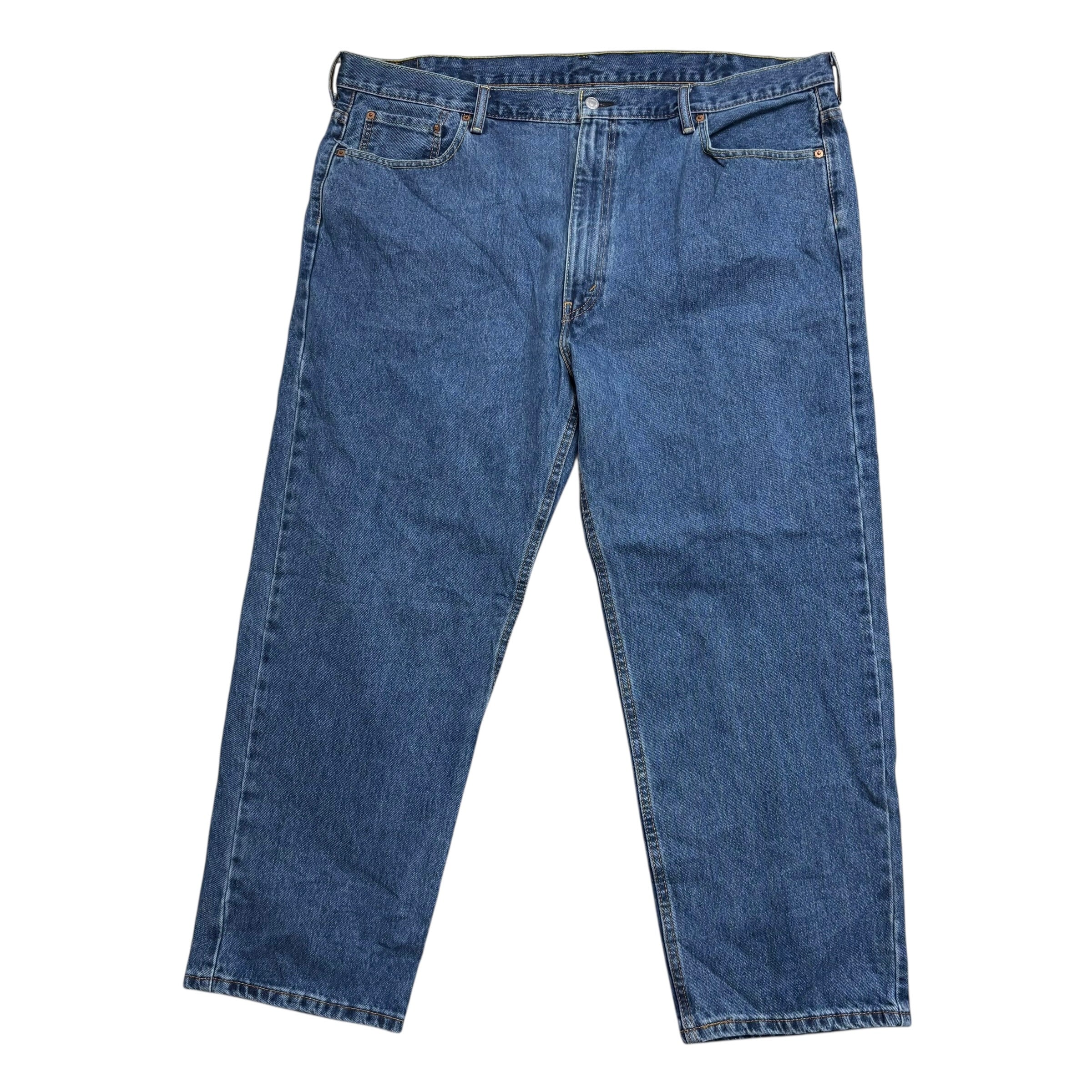 Levis 550 Jeans W46 L29 Mens Mid Blue Baggy Relaxed Straight Fit Denim (E)