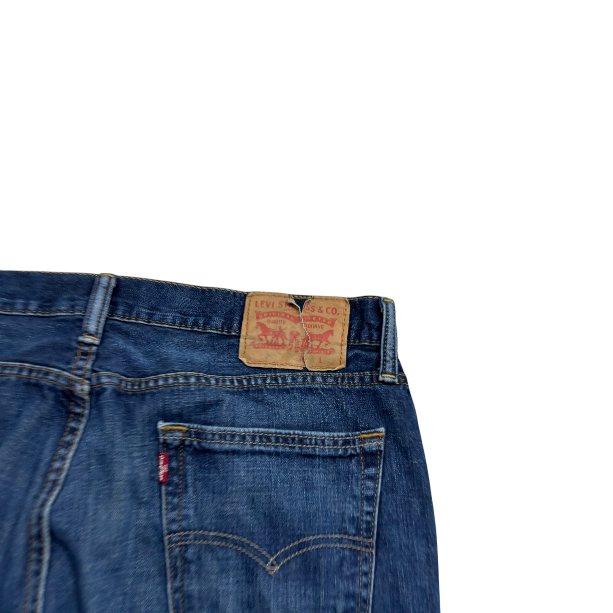 Levis 514 Jeans W34 L32 Mens Dark Blue Regular Straight Fit Denim