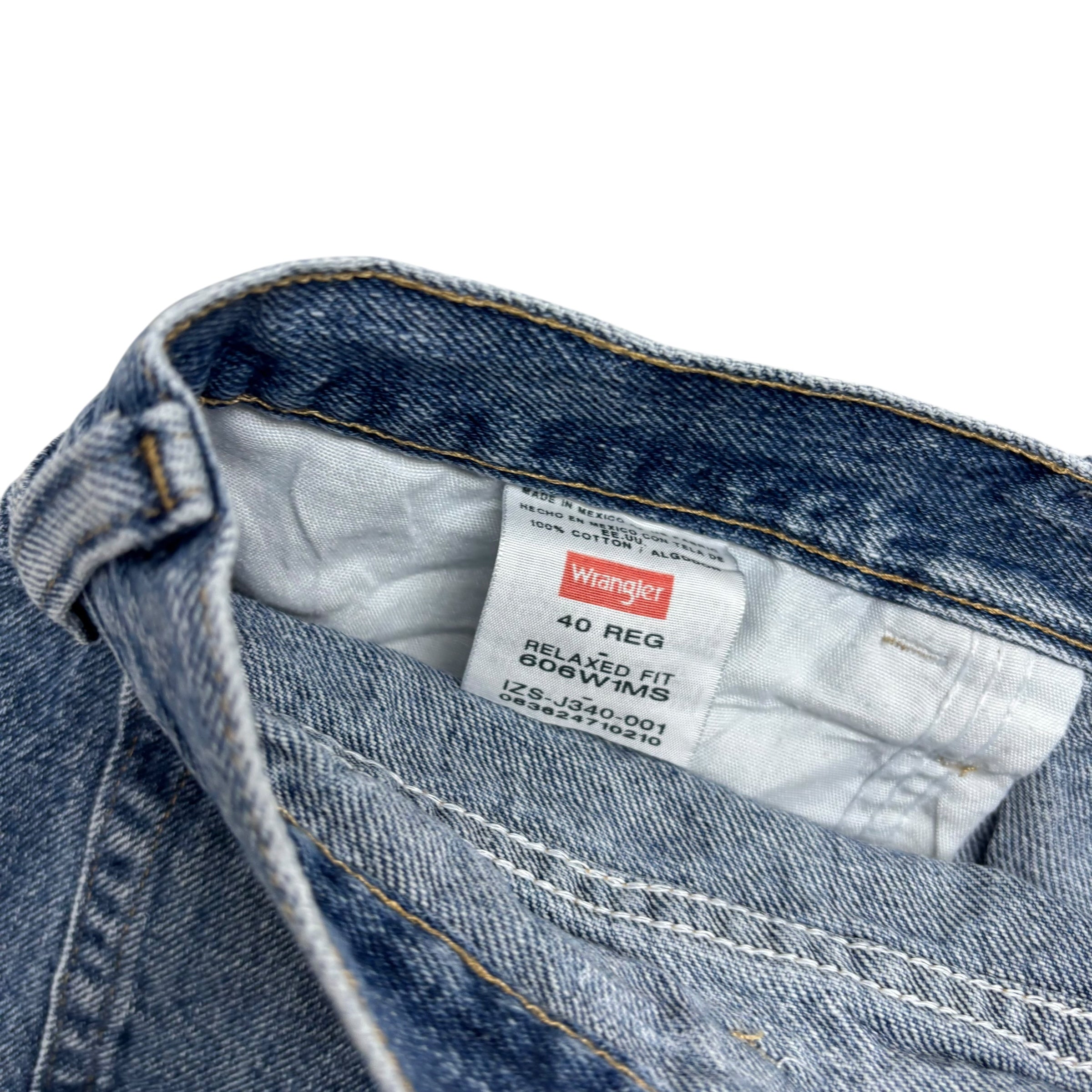 Wrangler Baggy Jorts W40 Mens Denim Shorts Mid Blue Relaxed Fit (E)