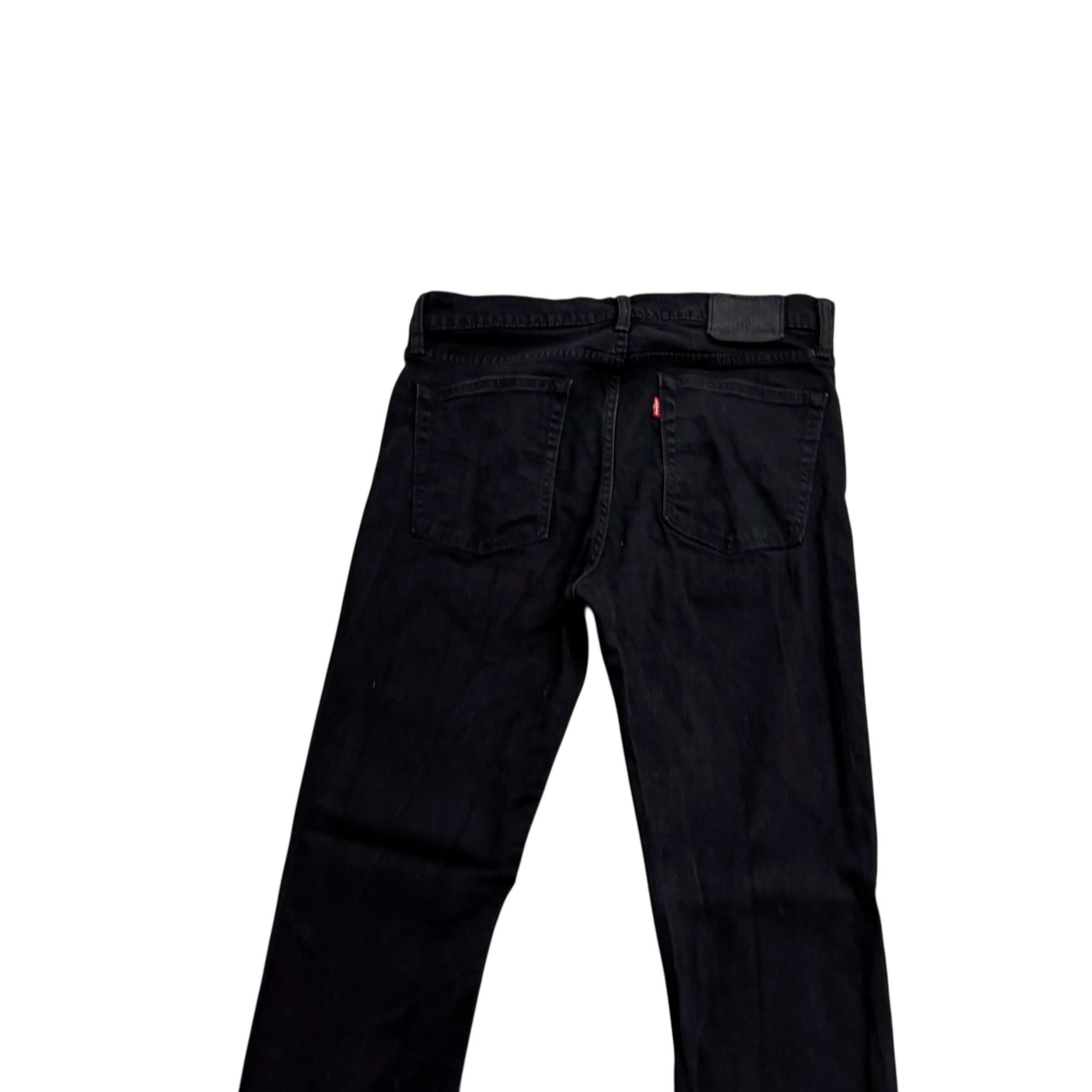 Levis 510 Jeans W32 L34 Mens Black Skinny Fit Stretch Denim (E)