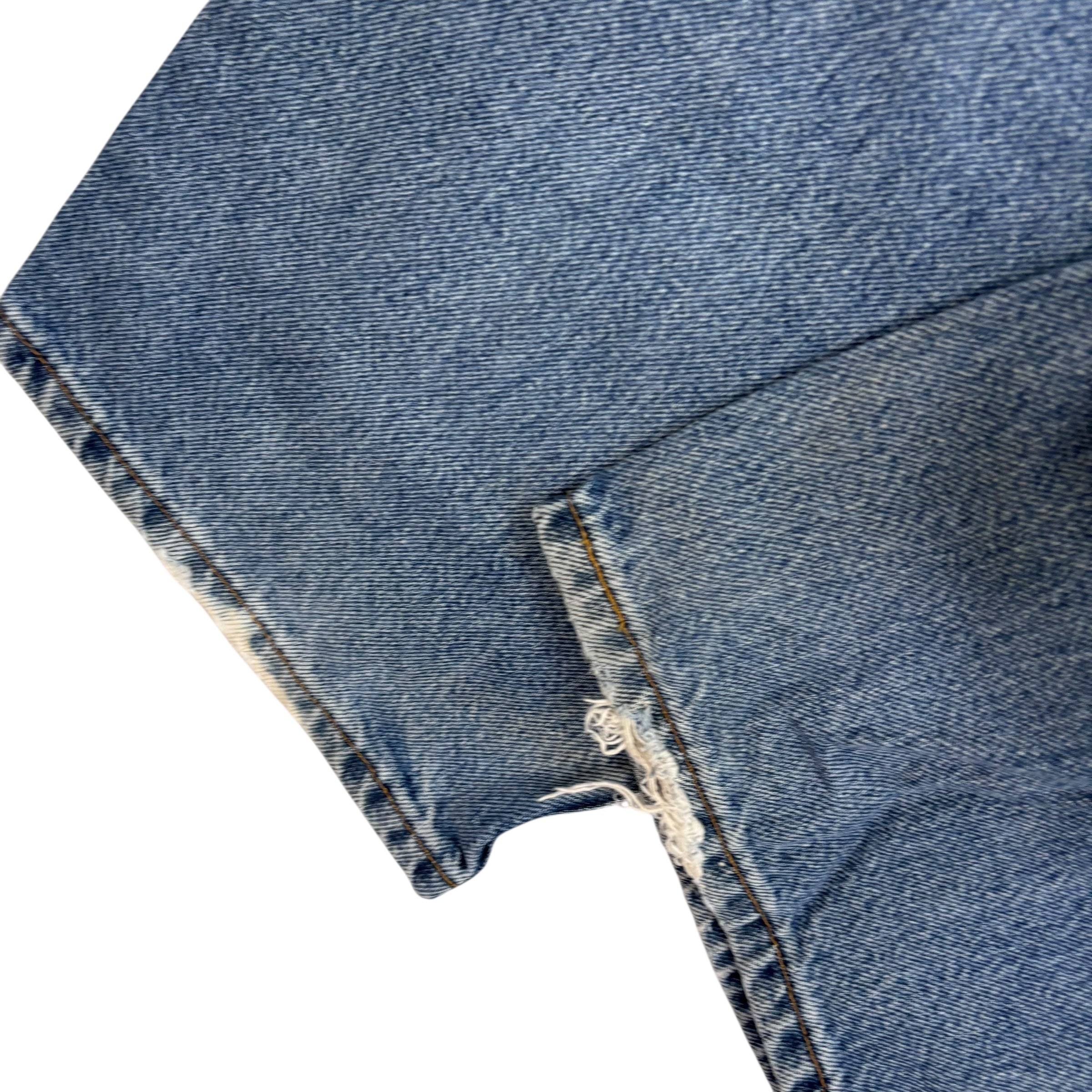 Levis 540 Jeans W46 L30 Mens Light Blue Relaxed Tapered Fit Vintage Denim (F)