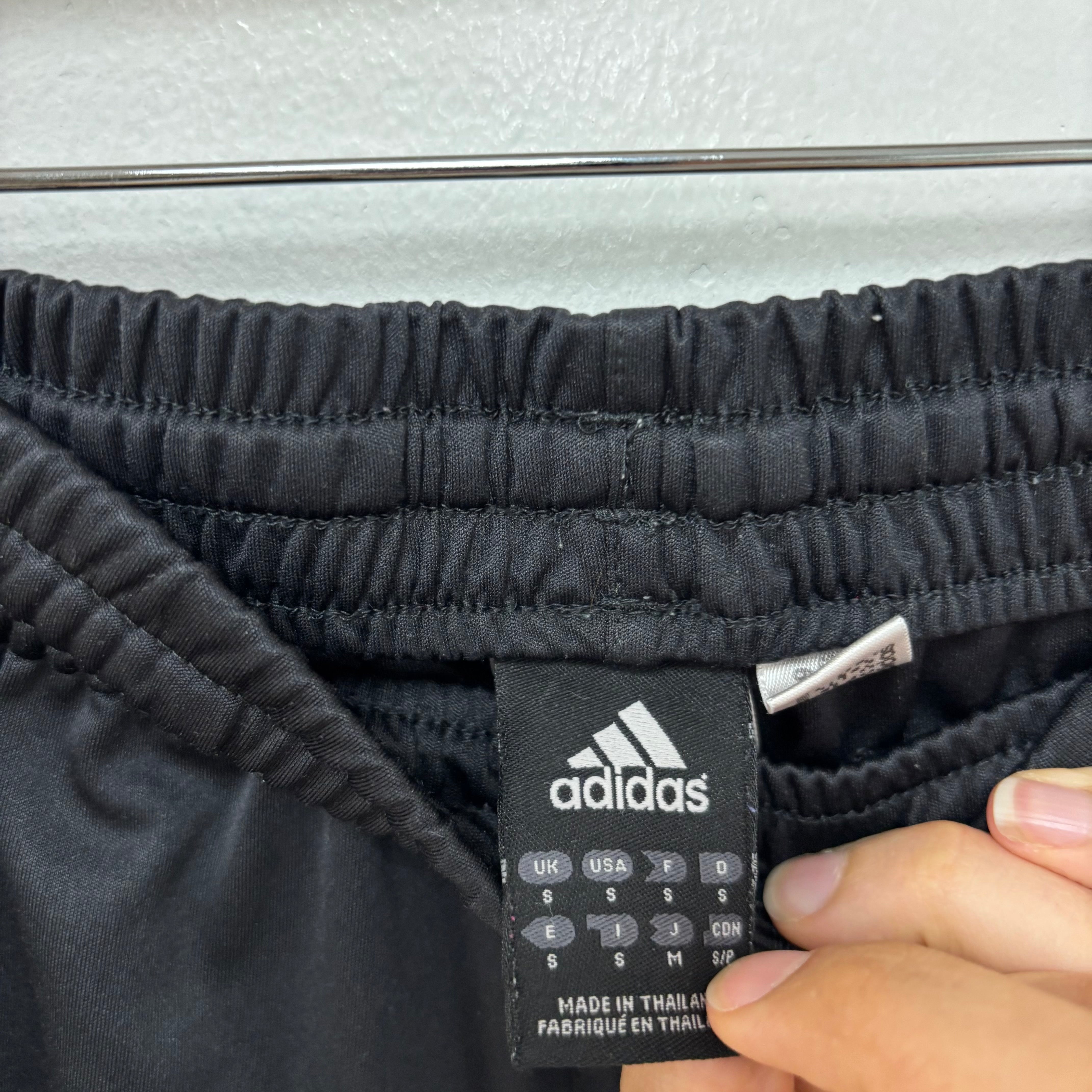 Adidas Shorts Mens Small Black Sports Running Gym Athletic Pockets Y2K (E)