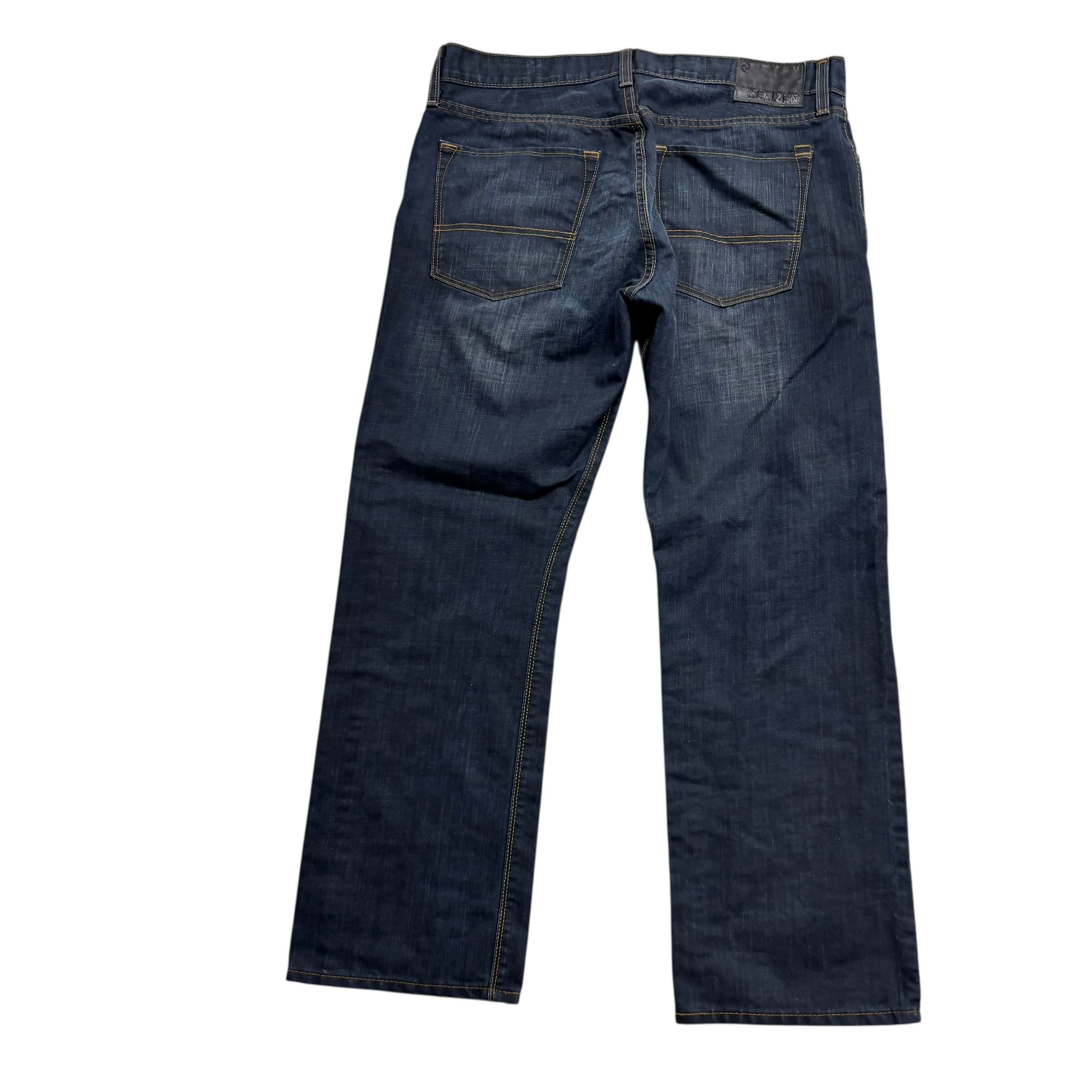 Levis Denizen Jeans W36 L29 Mens Dark Blue Relaxed Straight Vintage Denim (E)