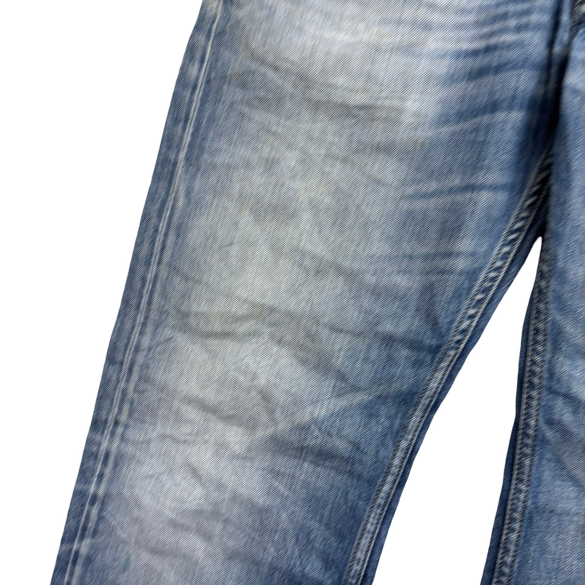 Diesel Larkee Jeans W32 L33 Mens Mid Blue Regular Straight Fit Denim