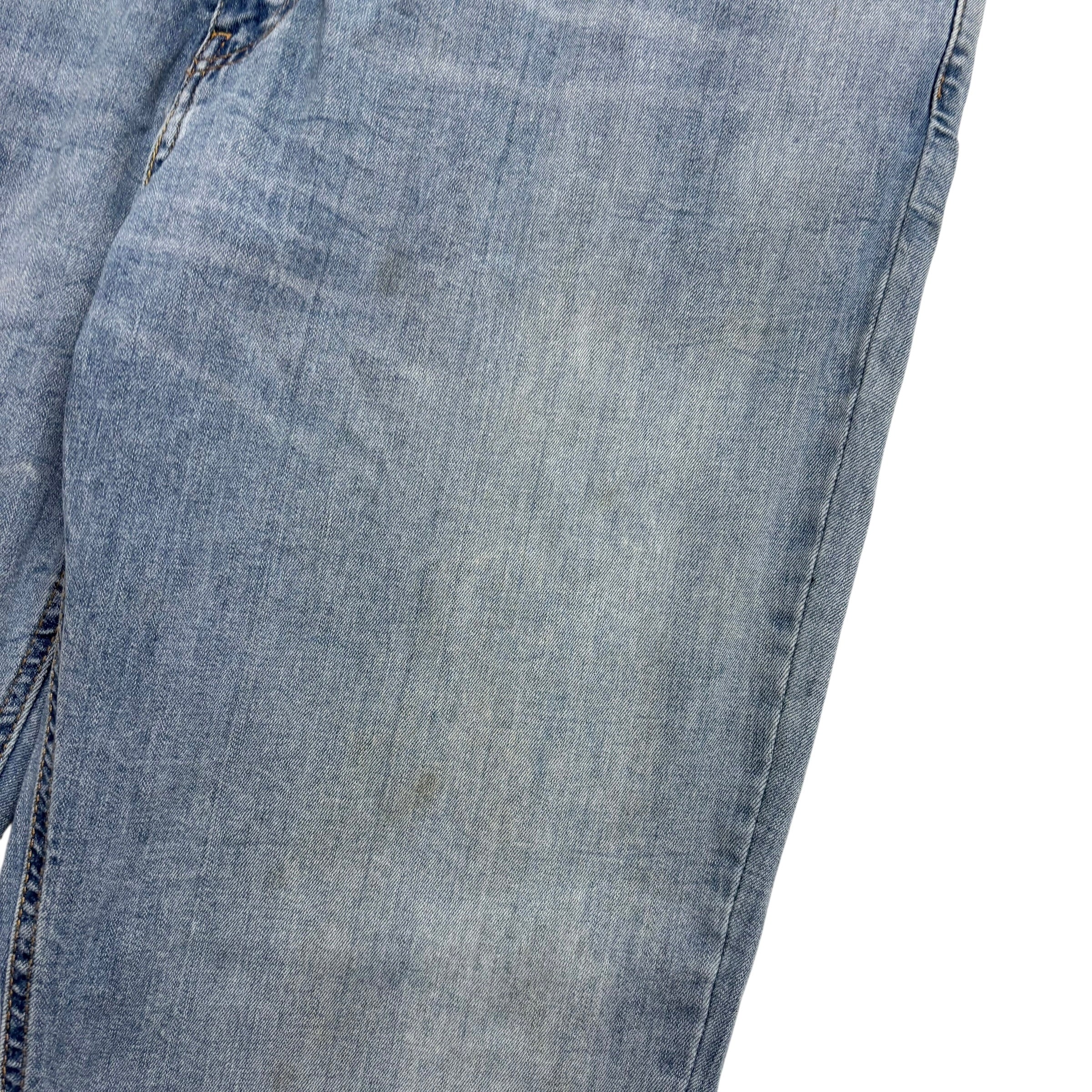 Levis 541 Jeans W44 L33 Mens Light Blue Athletic Tapered Fit Stretch Denim (F)