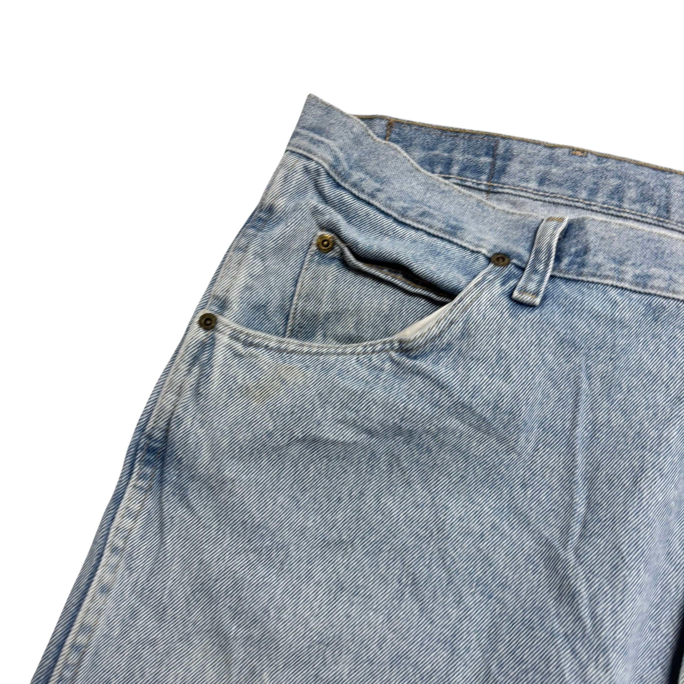Wrangler Jeans W42 L30 Mens Light Blue Regular Straight Fit Vintage Denim